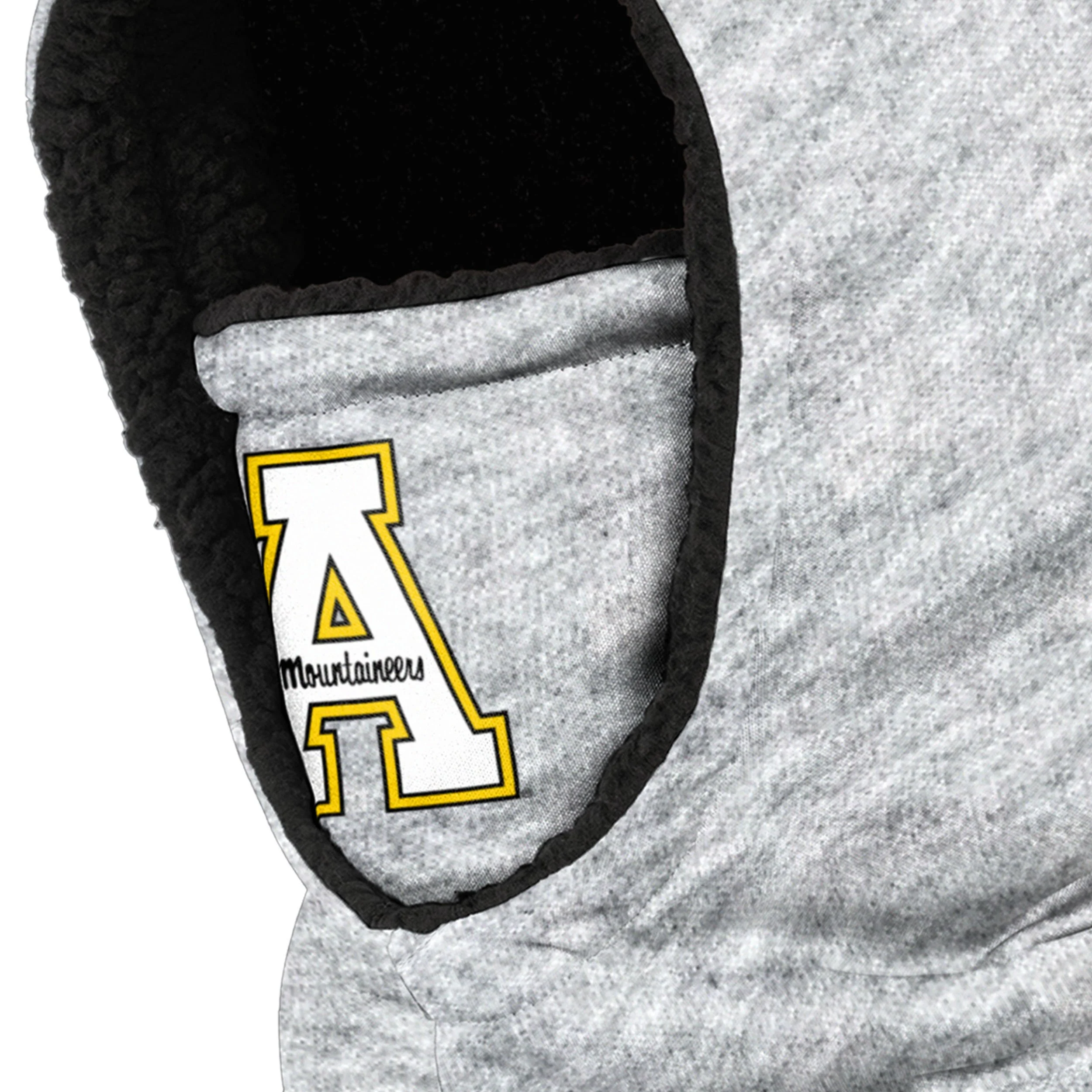 Appalachian State Mountaineers NCAA Heather Grey Big Logo Hooded Gaiter - Image 3