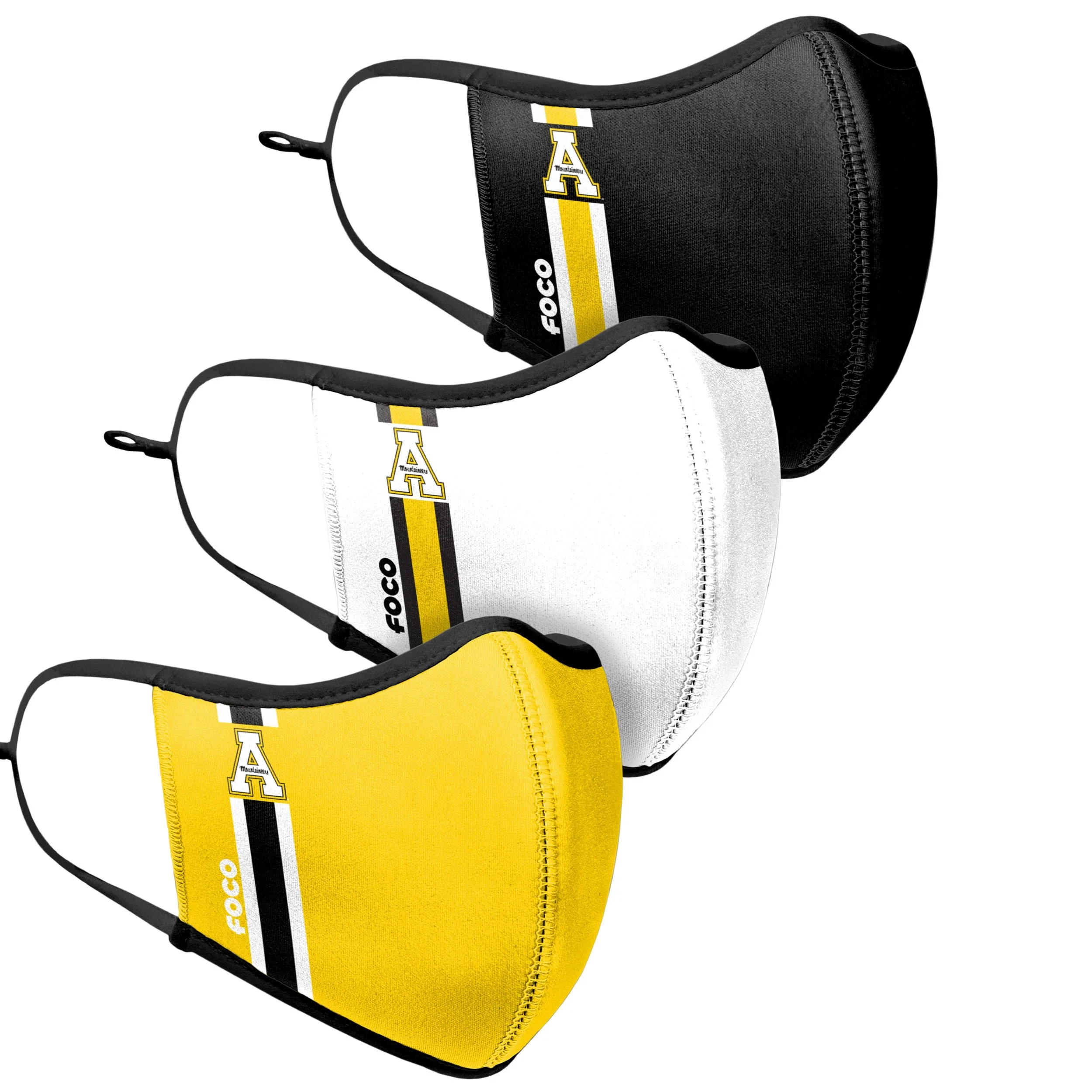 Appalachian State Mountaineers NCAA Sport 3 Pack Face Cover - Image 3