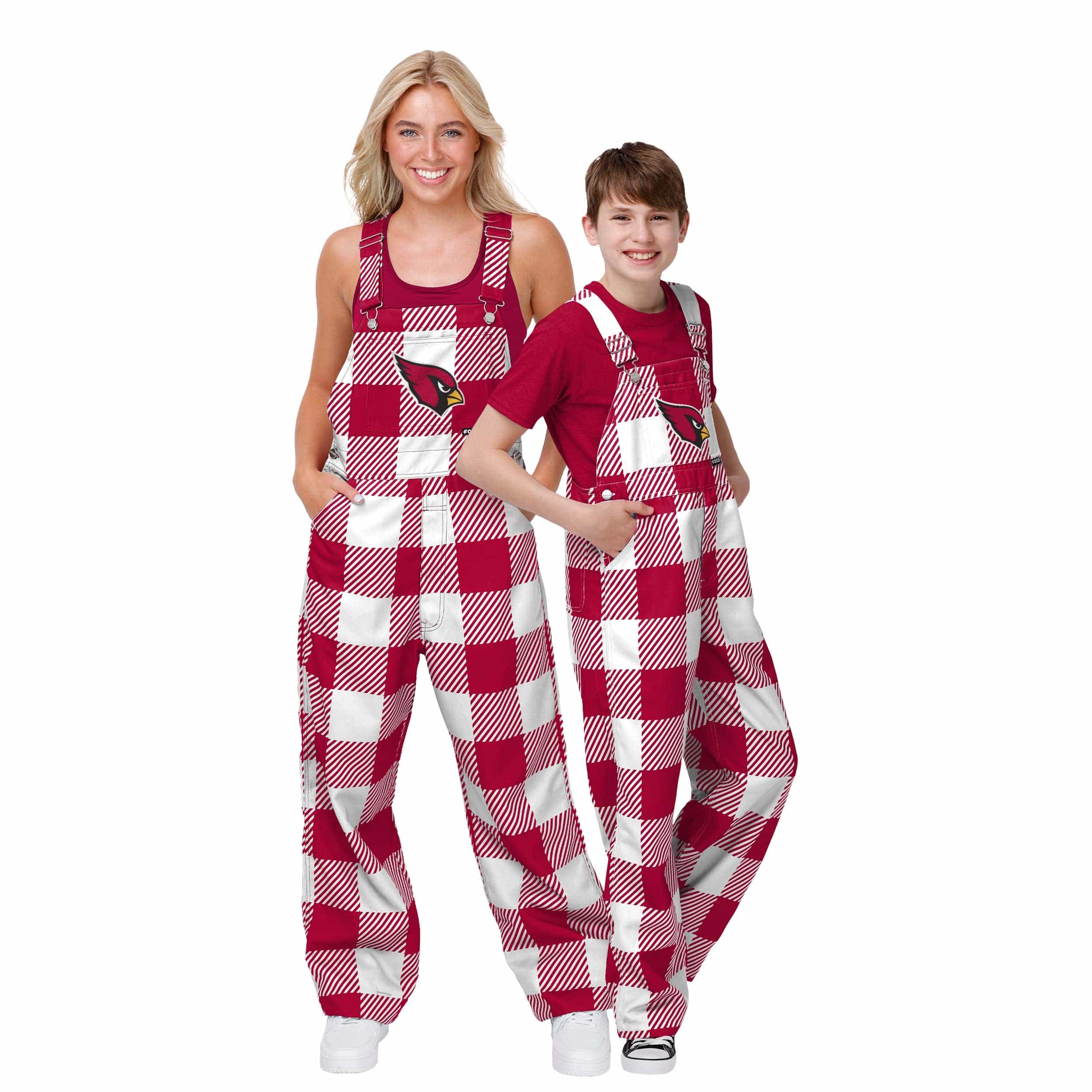 Arizona Cardinals NFL Youth Plaid Bib Overalls - Image 3