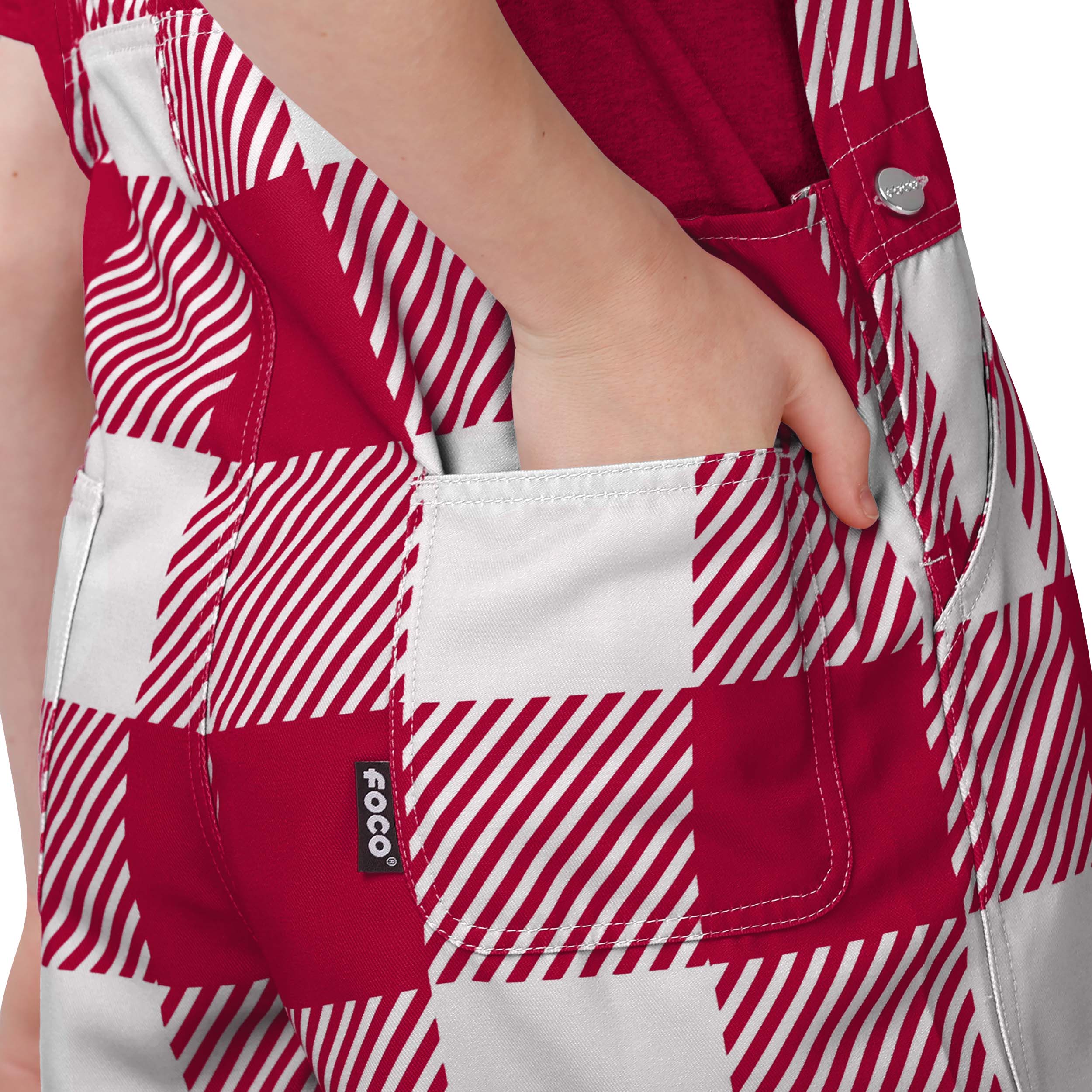 Arizona Cardinals NFL Youth Plaid Bib Overalls - Image 6