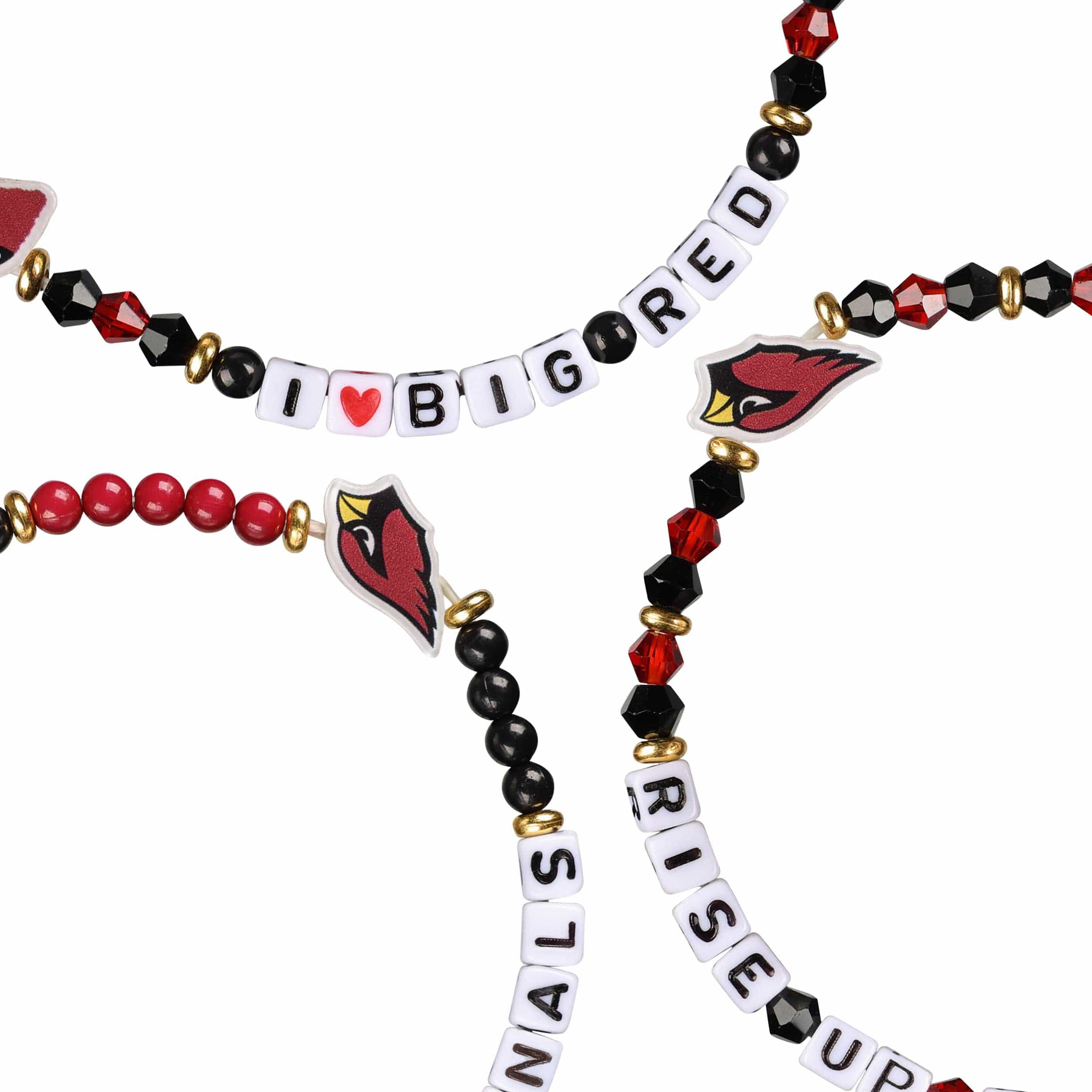 Arizona Cardinals NFL 3 Pack Friendship Bracelet - Image 2