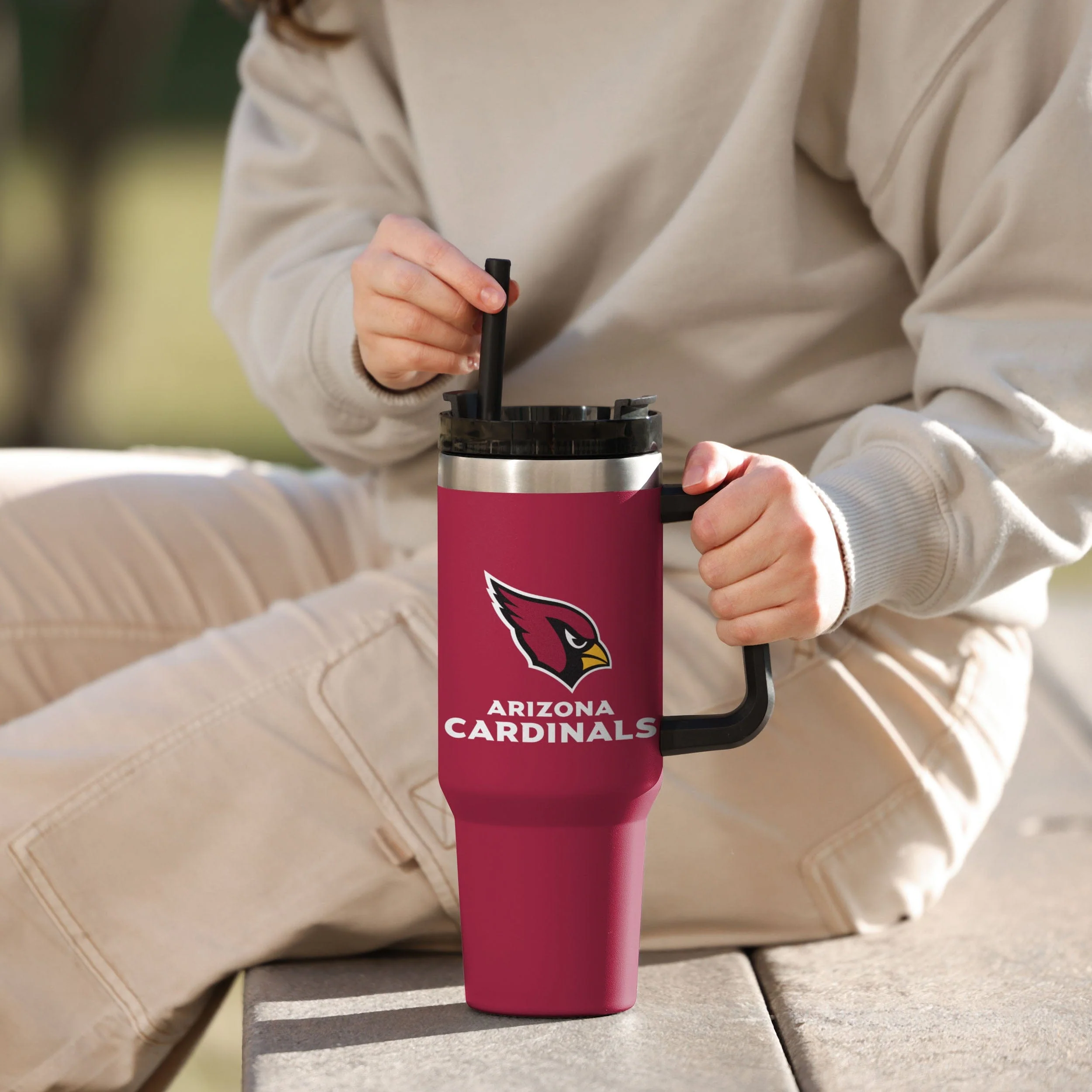 Arizona Cardinals NFL 40 oz XL Tumbler - Image 4