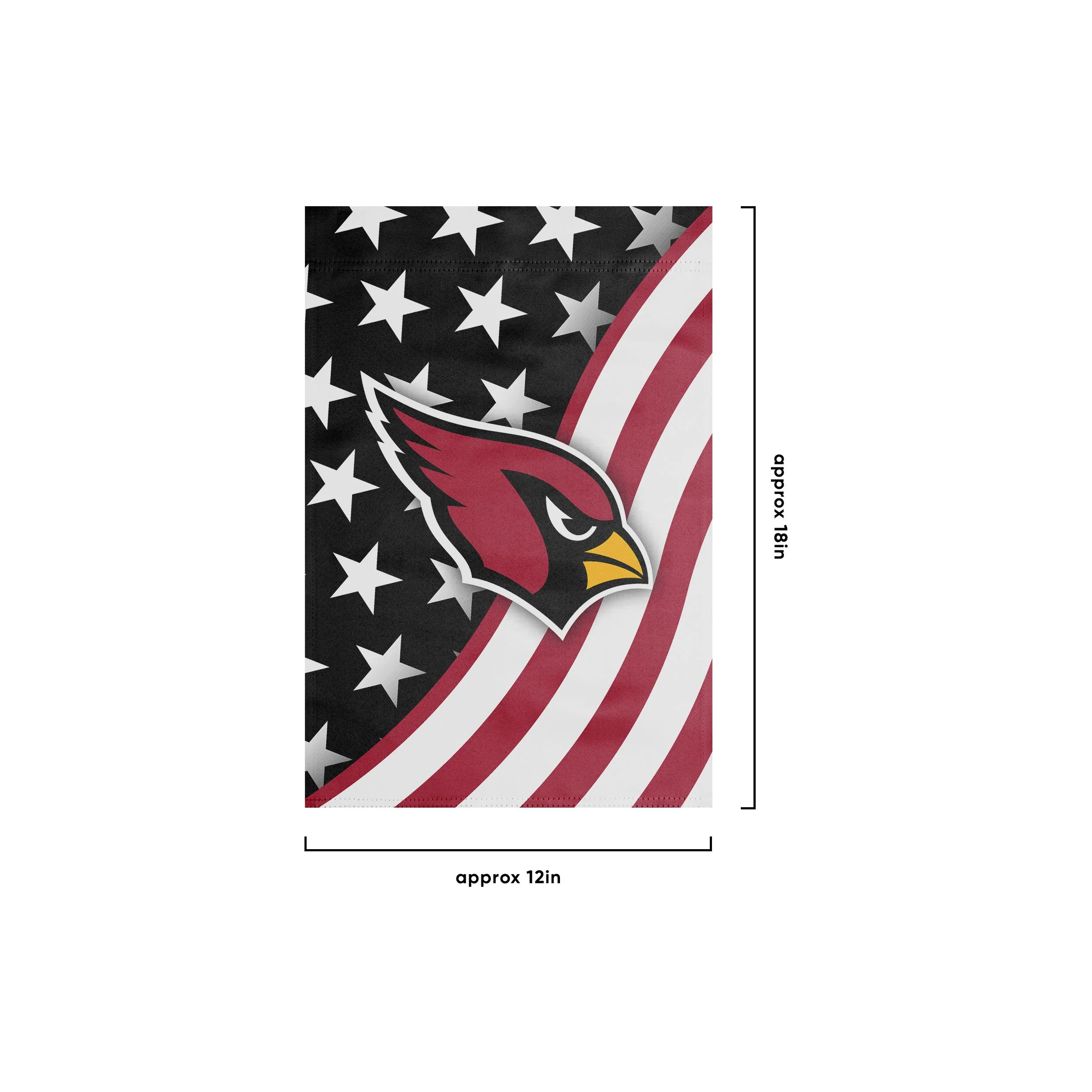 Arizona Cardinals NFL Americana Garden Flag - Image 3