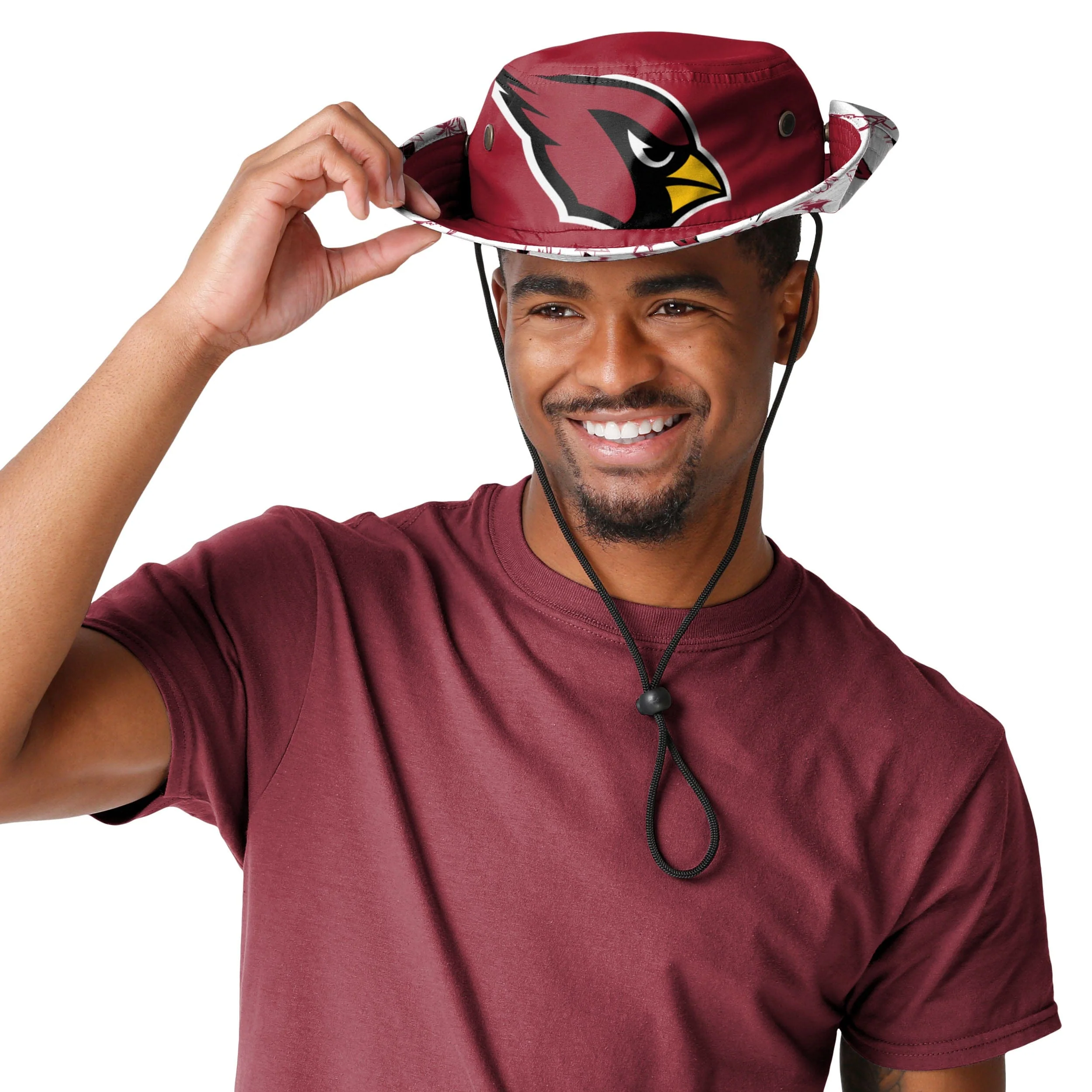 Arizona Cardinals NFL Cropped Big Logo Hybrid Boonie Hat - Image 3