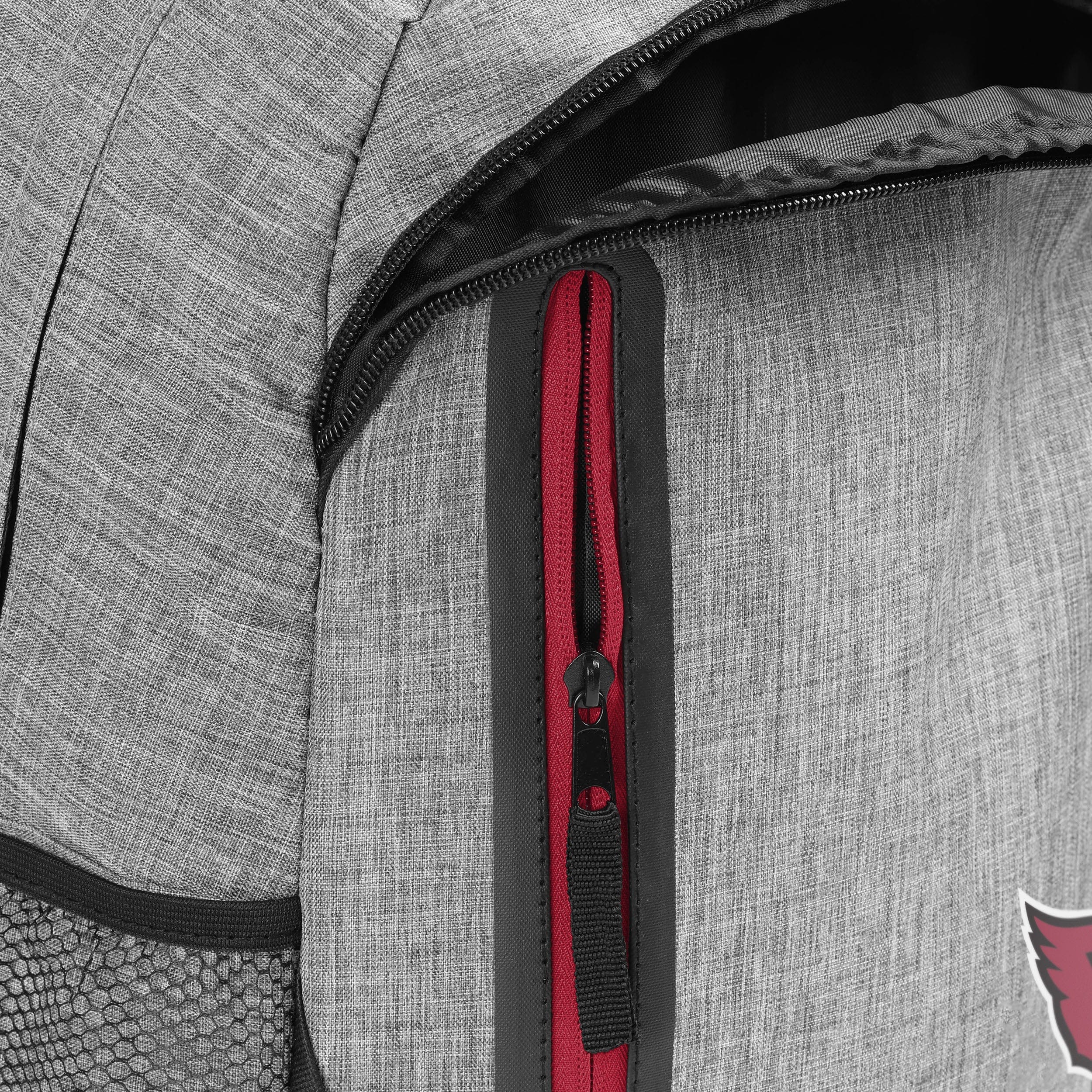 Arizona Cardinals NFL Heather Grey Bold Color Backpack - Image 6