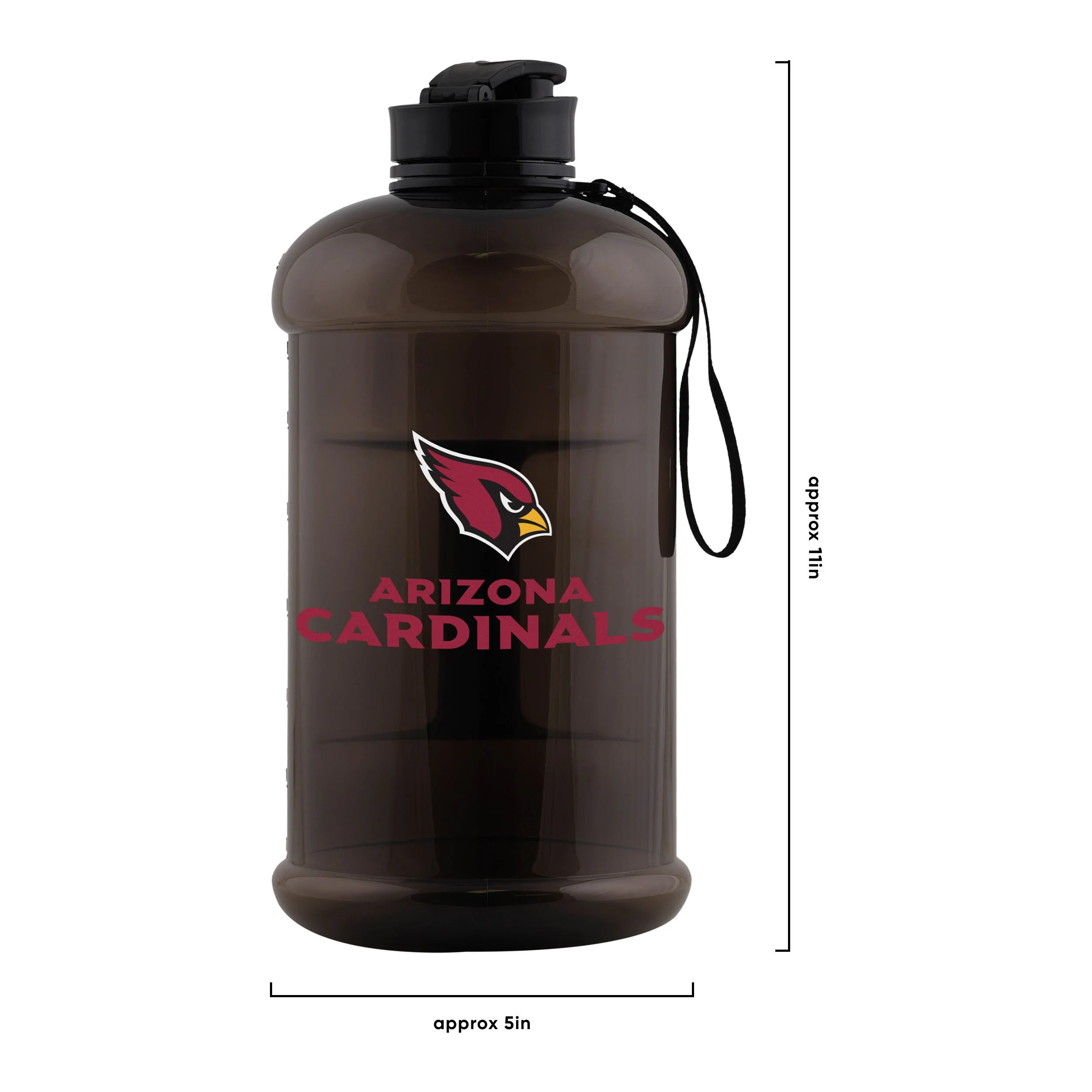 Arizona Cardinals NFL Large Team Color Clear Sports Bottle - Image 5