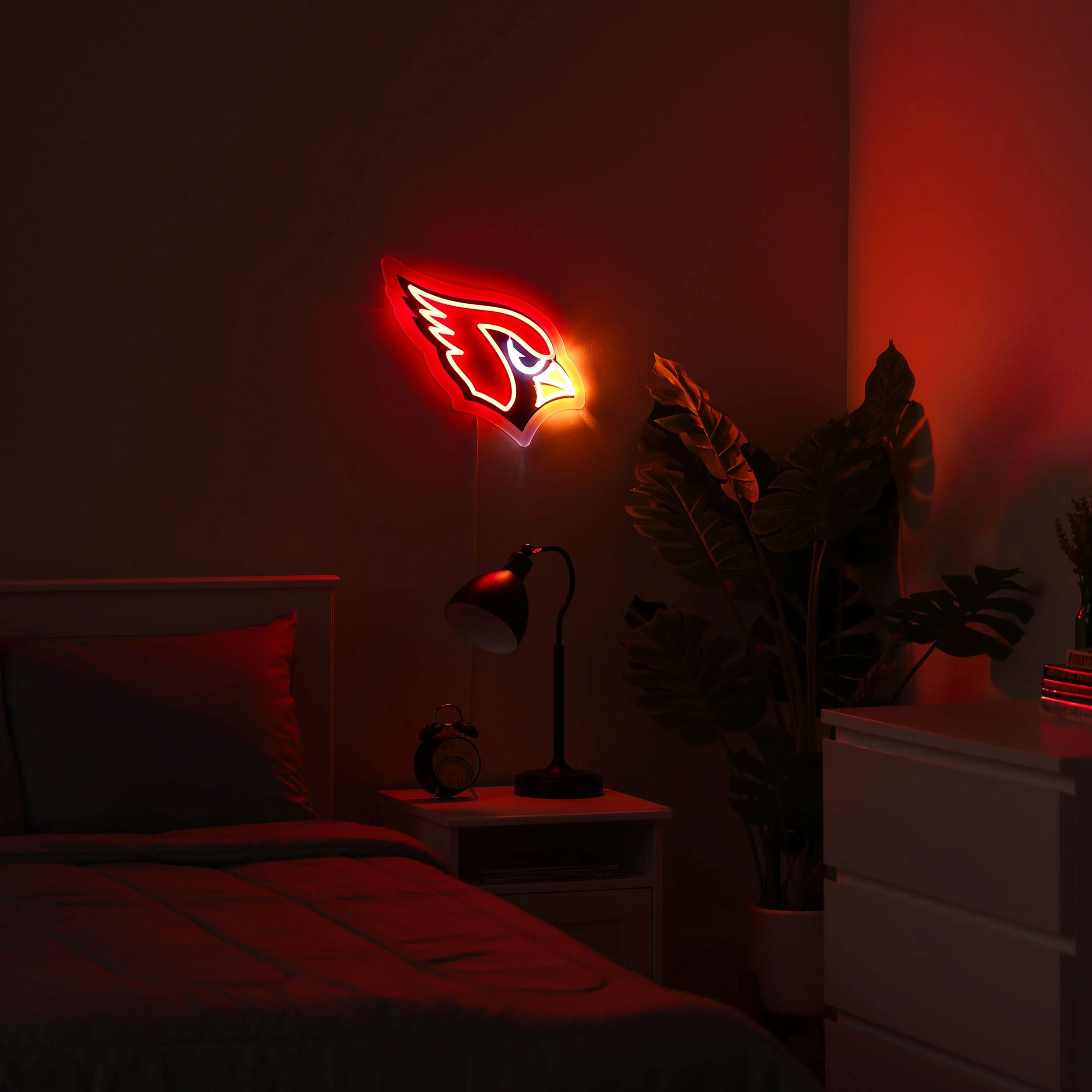 Arizona Cardinals NFL LED Neon Light Up Team Logo Sign - Image 3