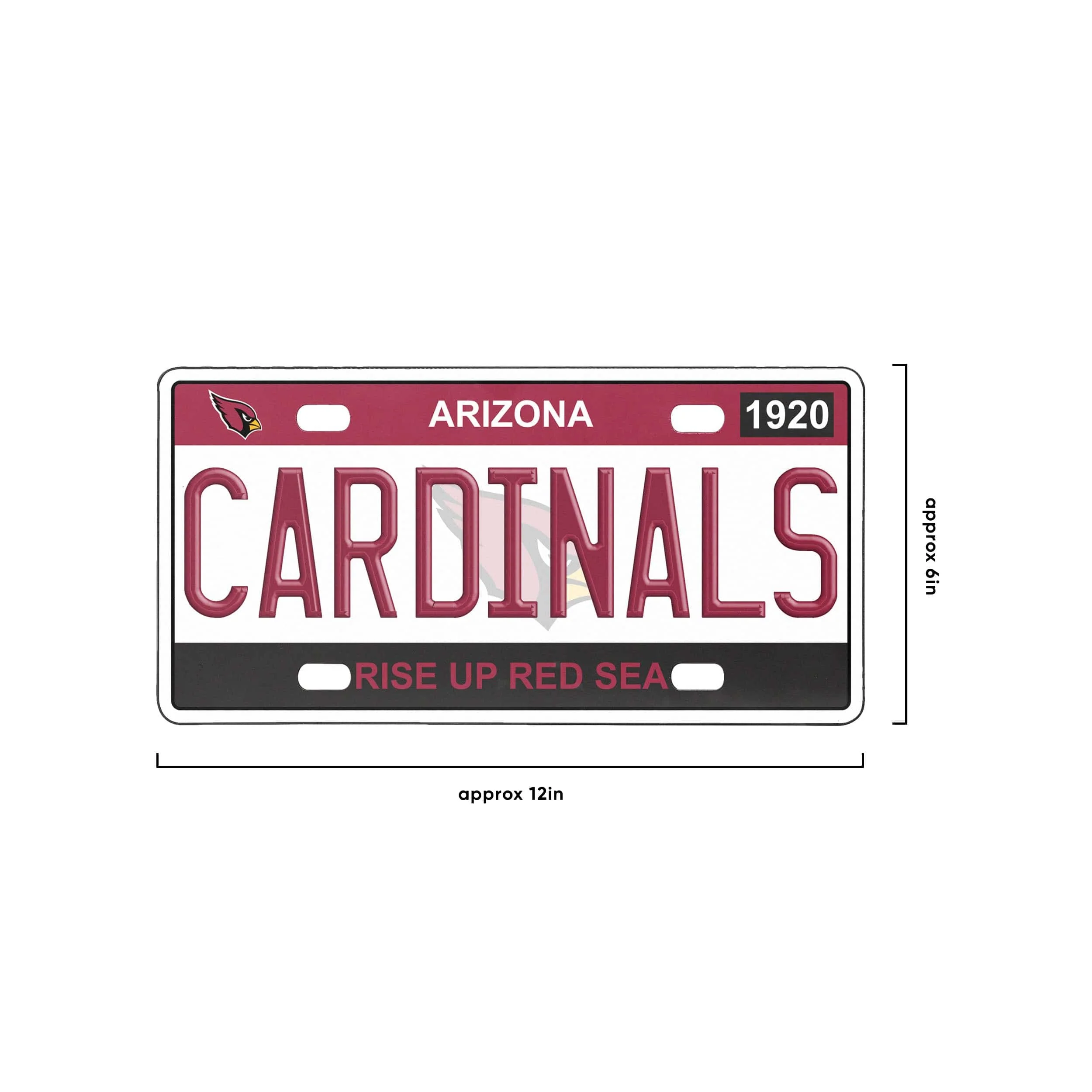 Arizona Cardinals NFL License Plate Wall Sign - Image 4