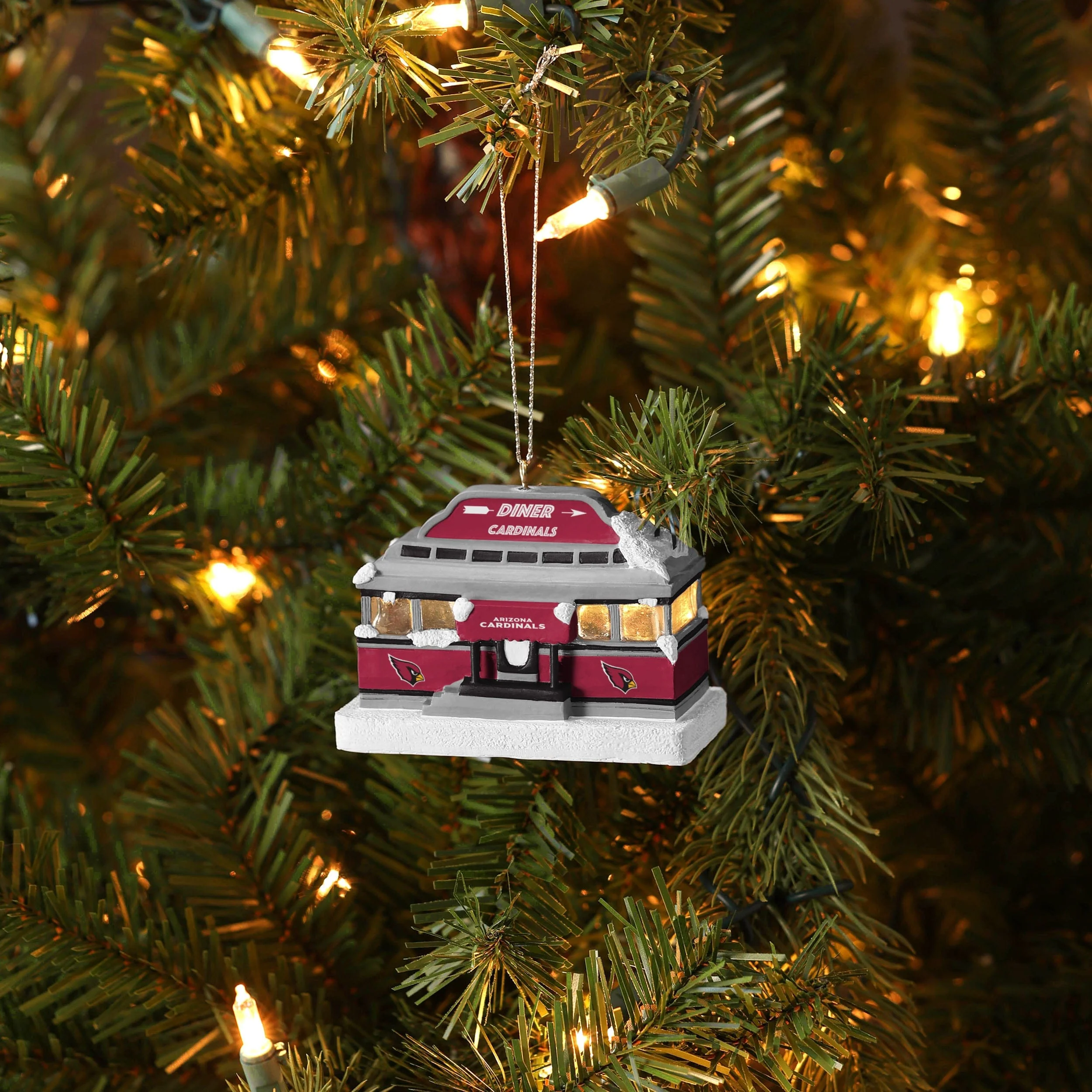 Arizona Cardinals NFL Light Up Diner Ornament - Image 3