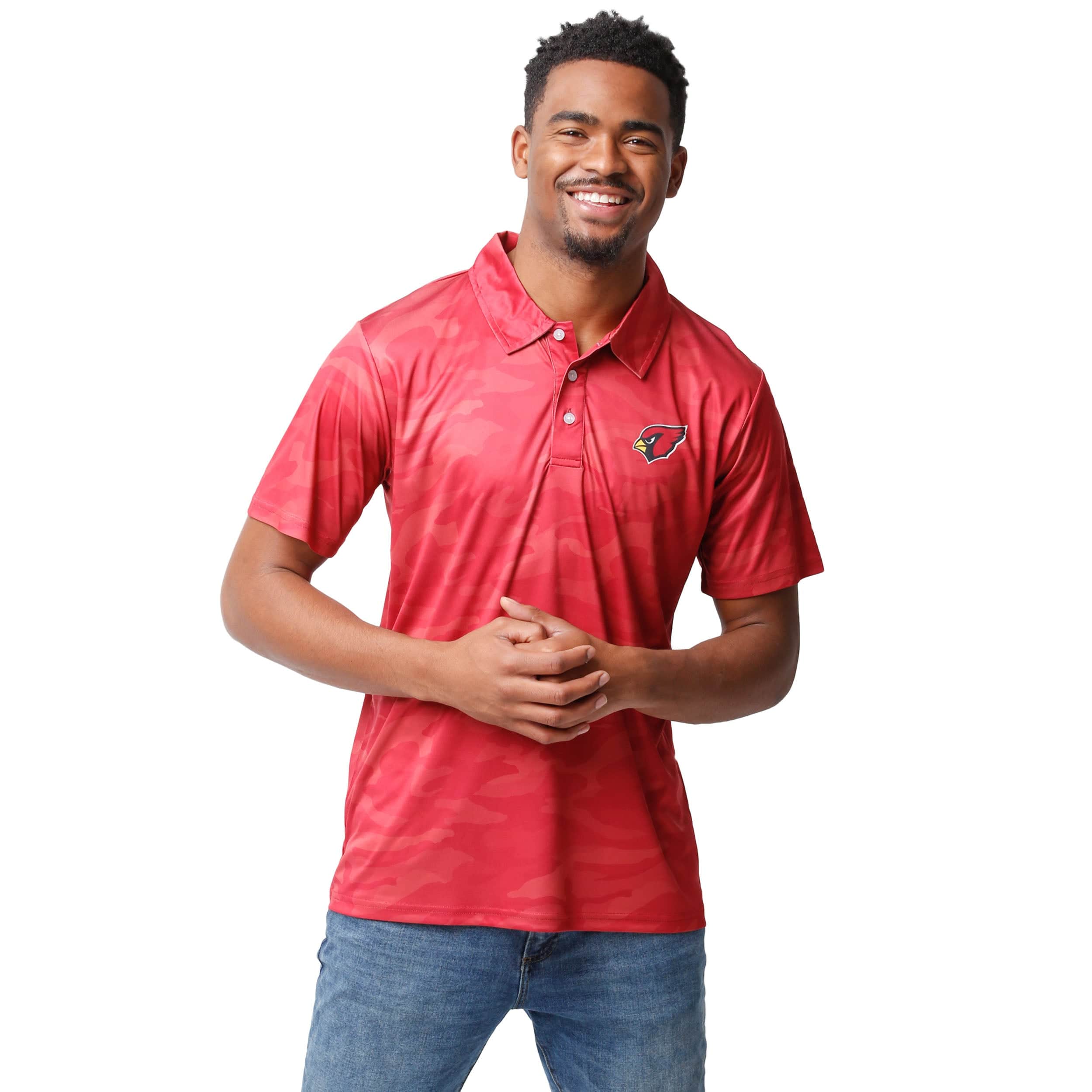 Arizona Cardinals NFL Mens Color Camo Polyester Polo - Image 2