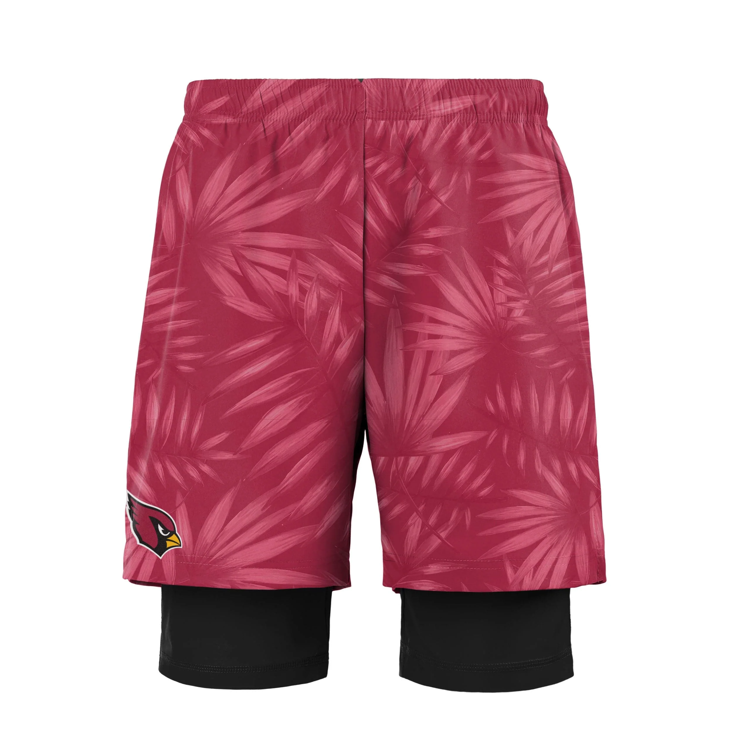 Arizona Cardinals NFL Mens Floral Black Liner Shorts