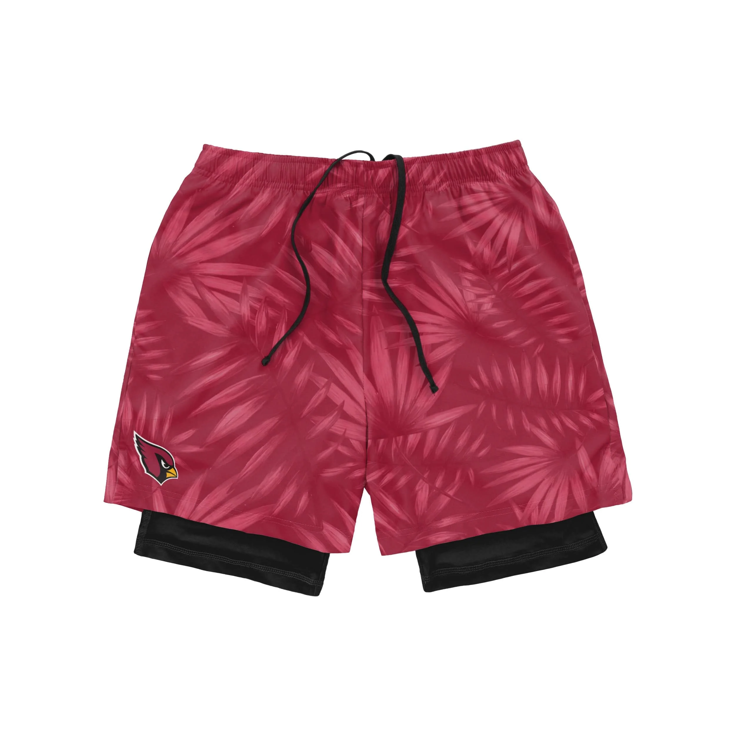 Arizona Cardinals NFL Mens Floral Black Liner Shorts - Image 4