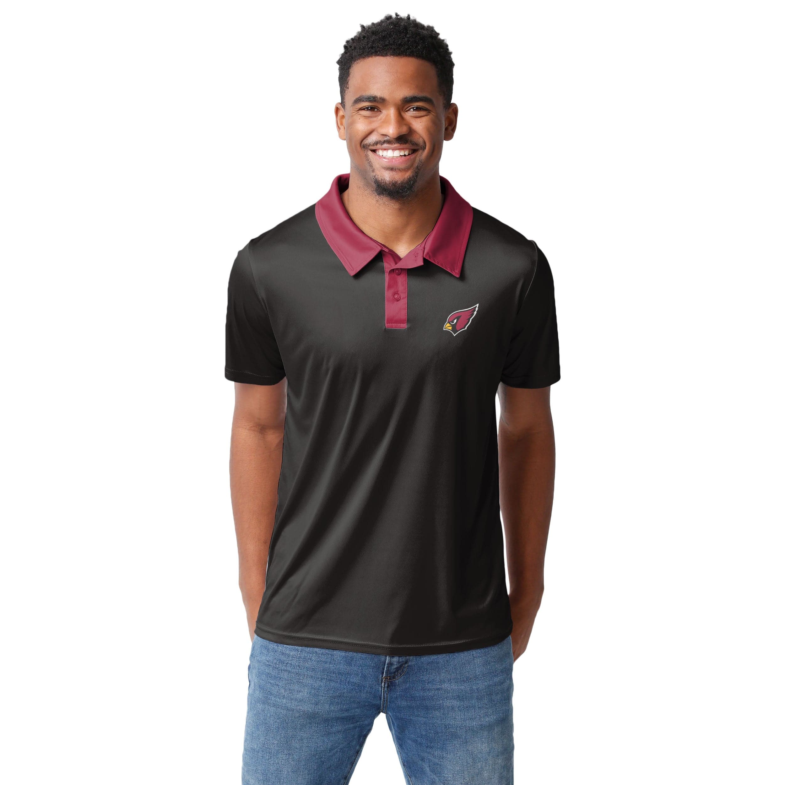 Arizona Cardinals NFL Mens Nightcap Polyester Polo - Image 2