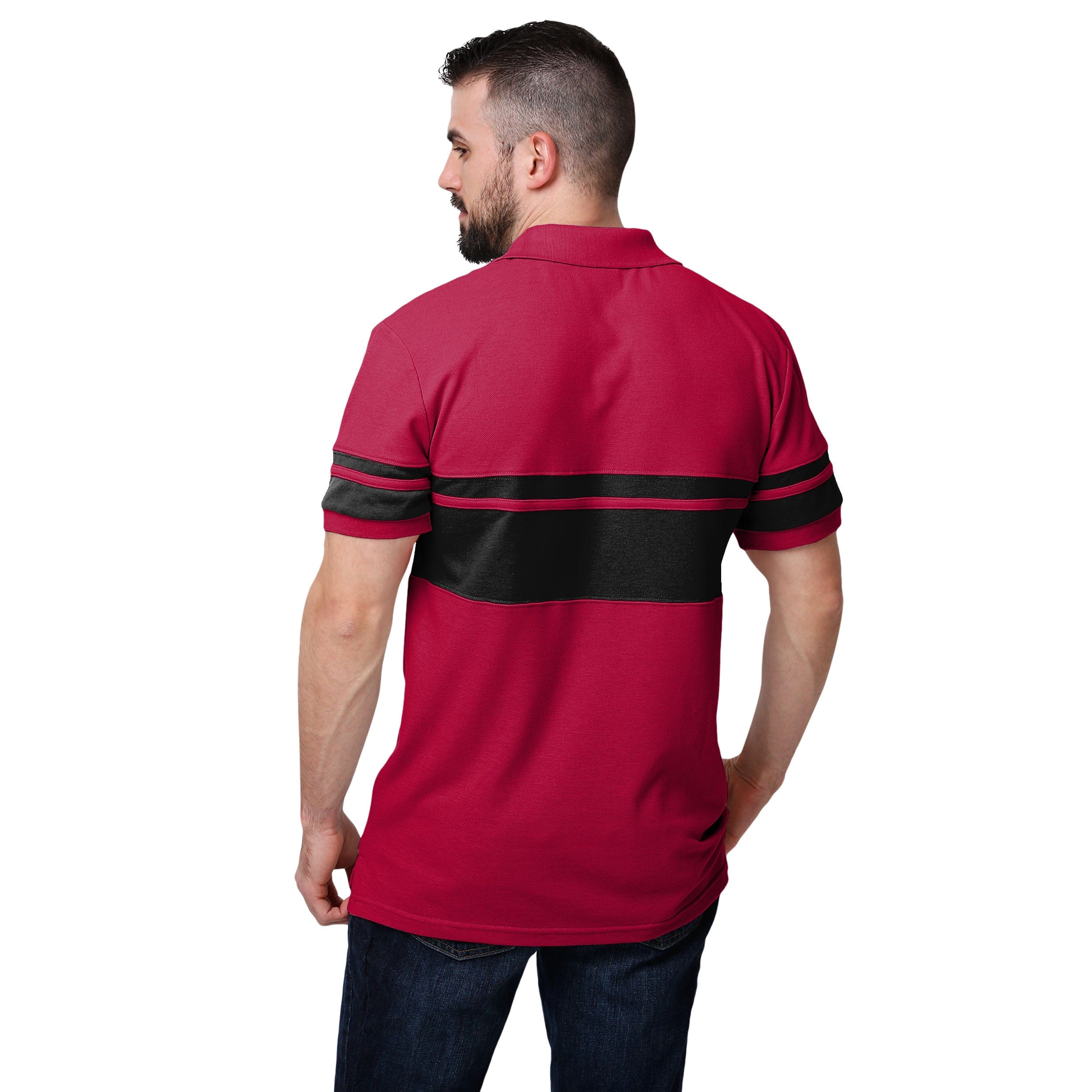 Arizona Cardinals NFL Mens Rugby Stripe Polo - Image 2