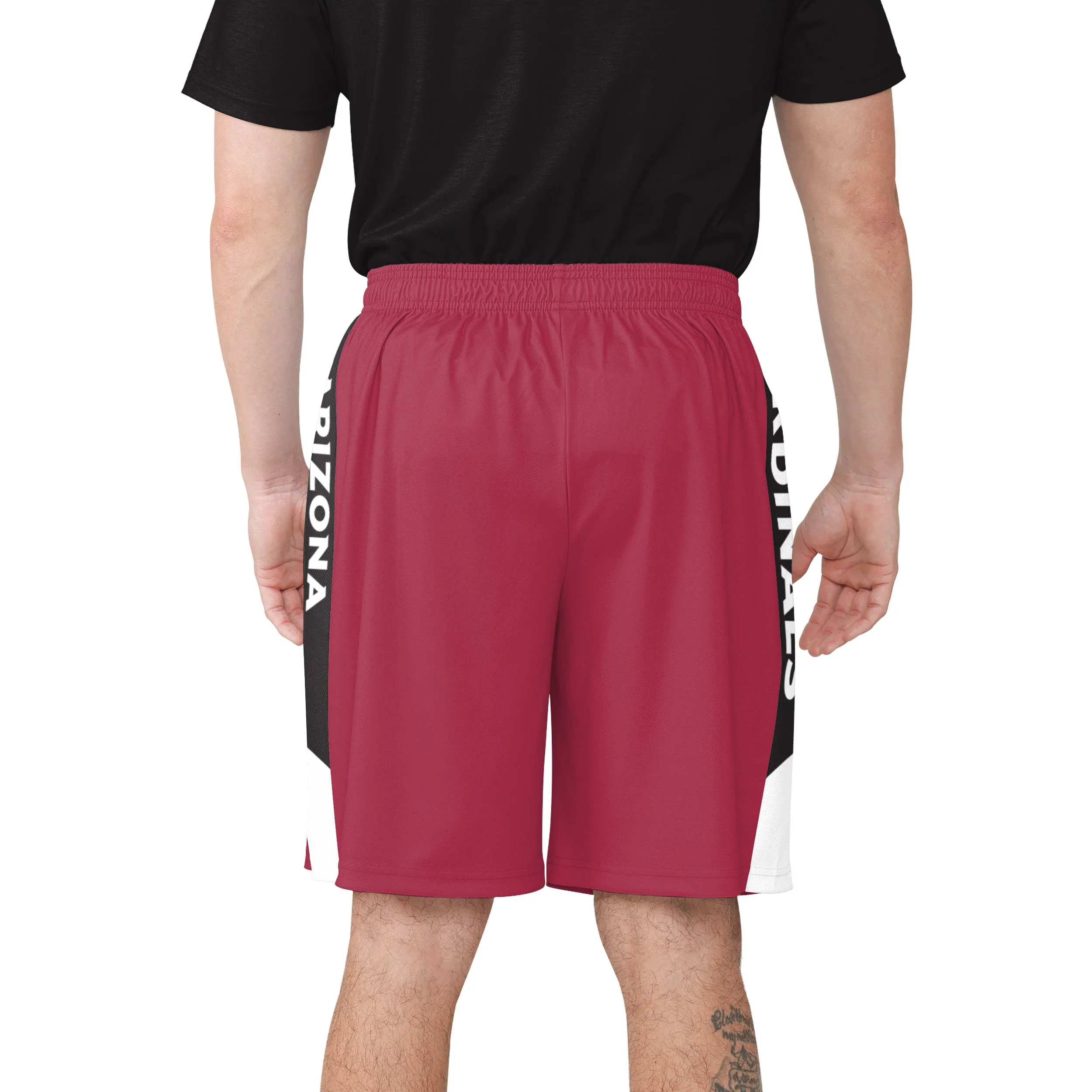 Arizona Cardinals NFL Mens Side Stripe Training Shorts - Image 3