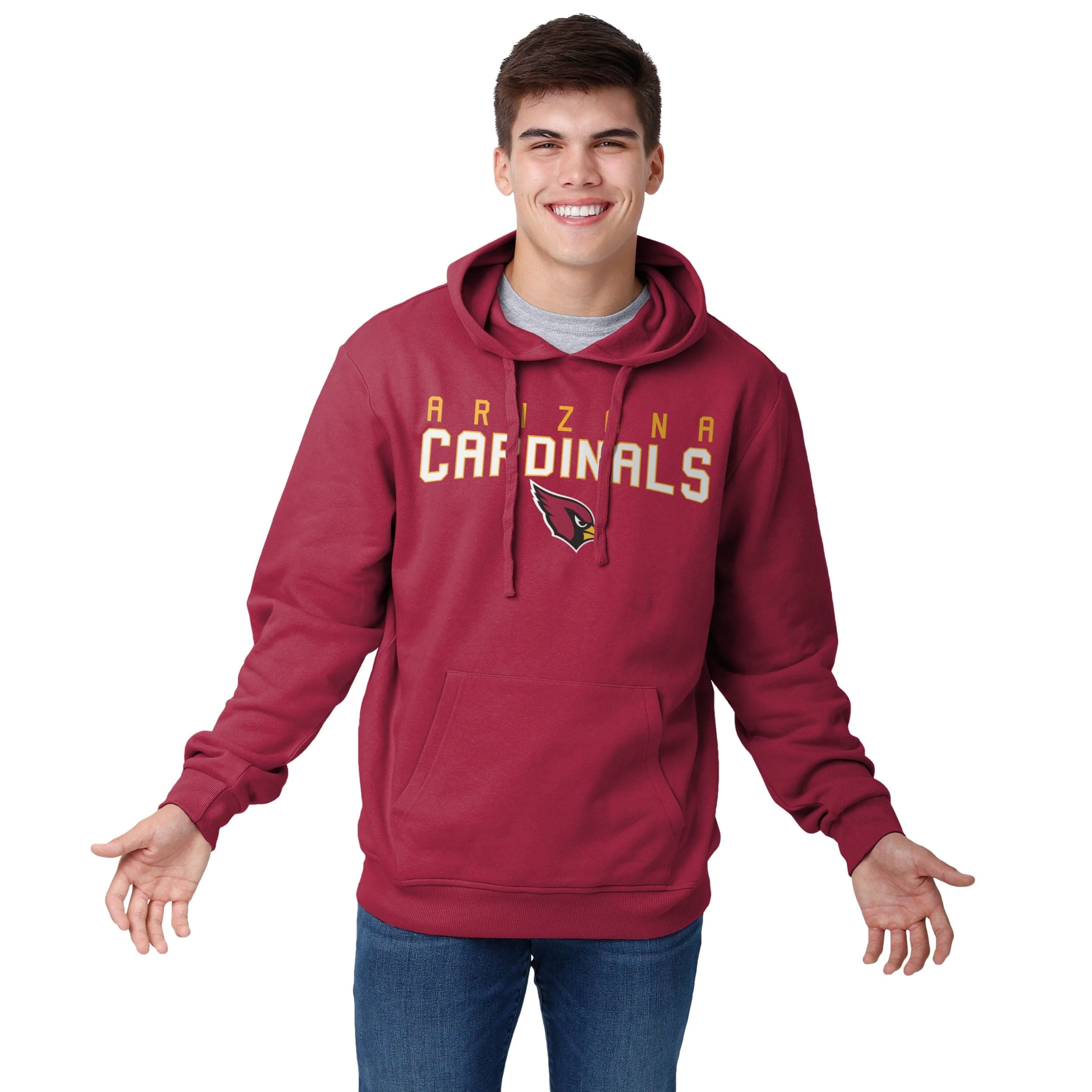 Arizona Cardinals NFL Mens Solid Hoodie