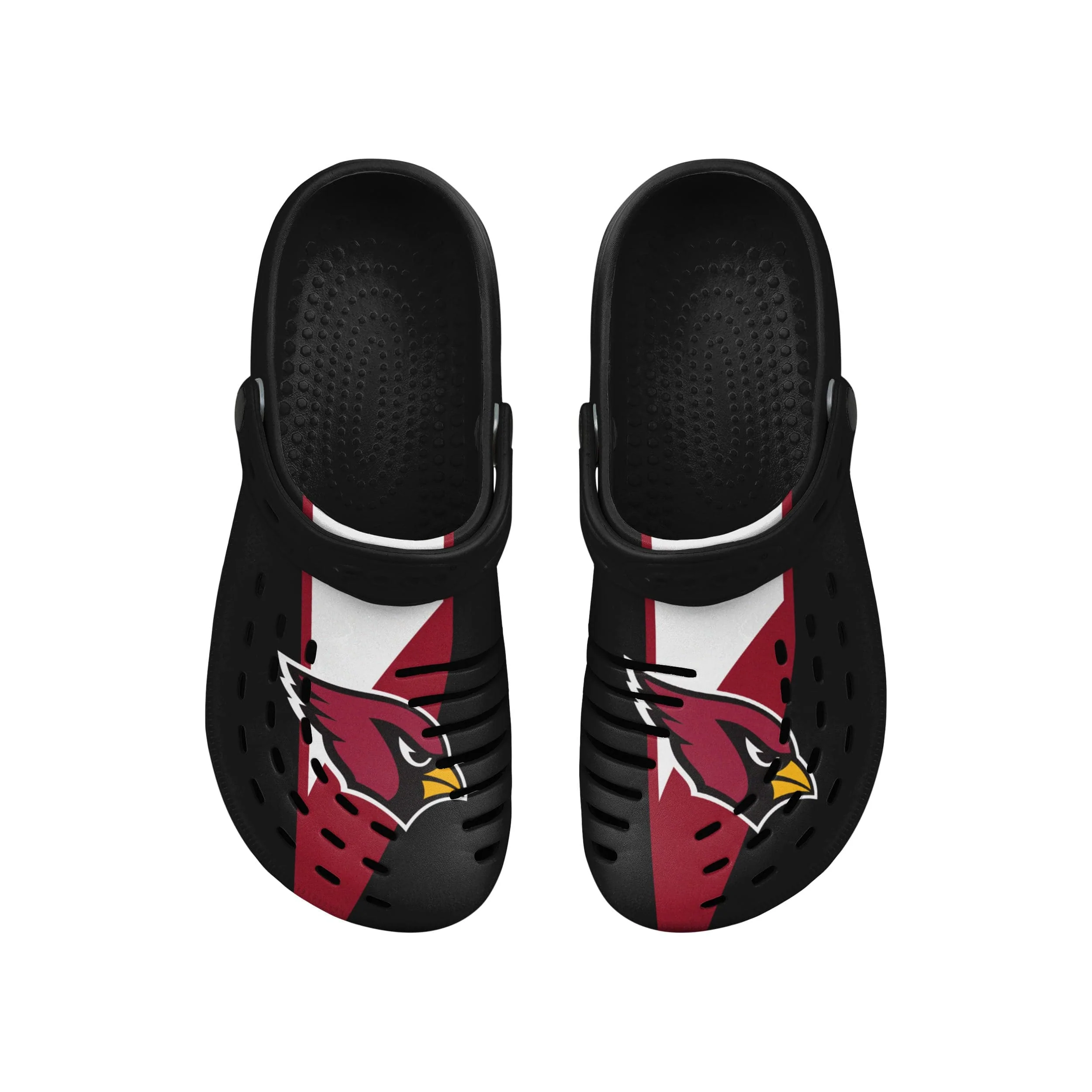 Arizona Cardinals NFL Mens Team Stripe Clog With Strap - Image 4