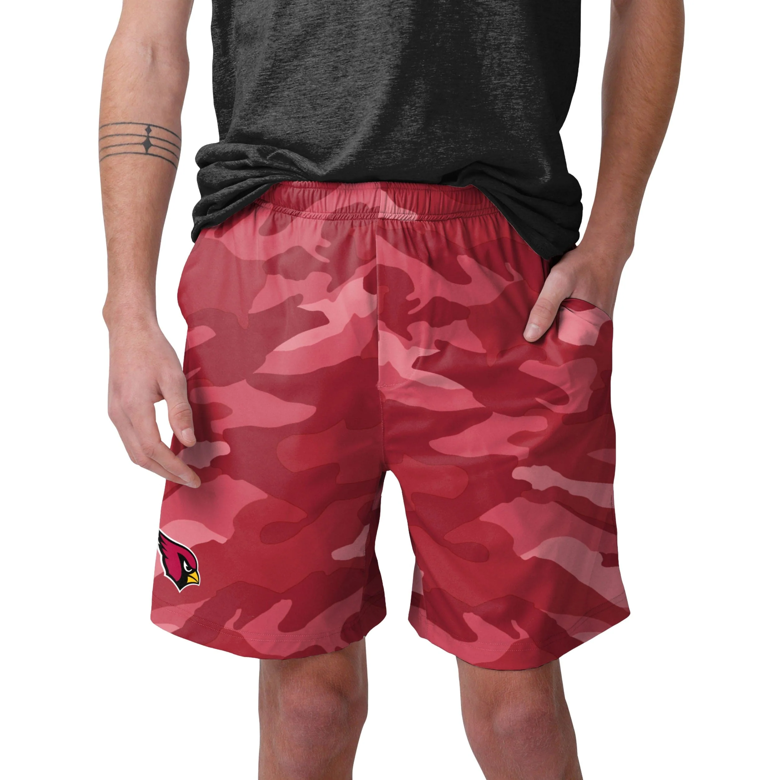 Arizona Cardinals NFL Mens Tonal Camo Woven Shorts - Image 2
