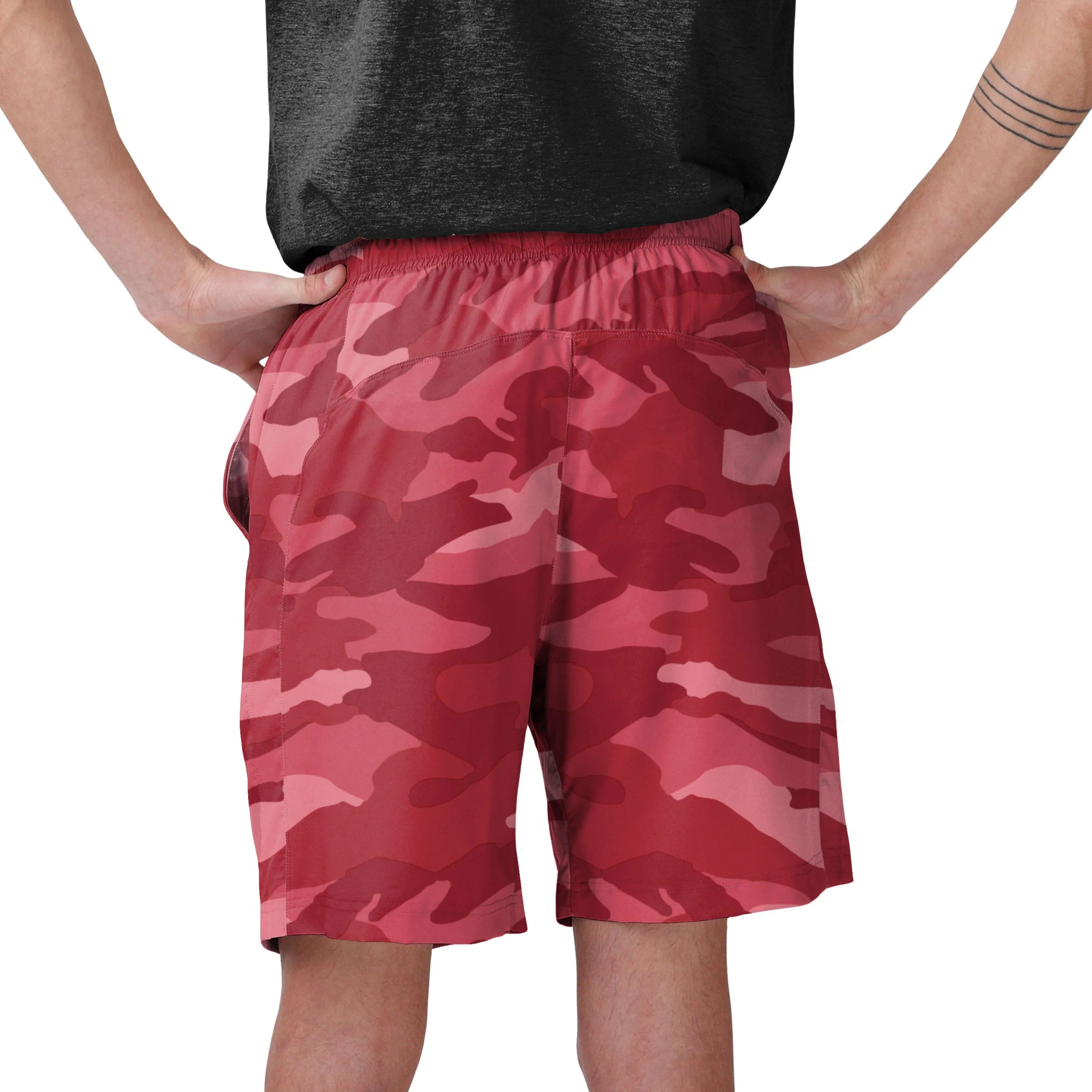Arizona Cardinals NFL Mens Tonal Camo Woven Shorts - Image 3
