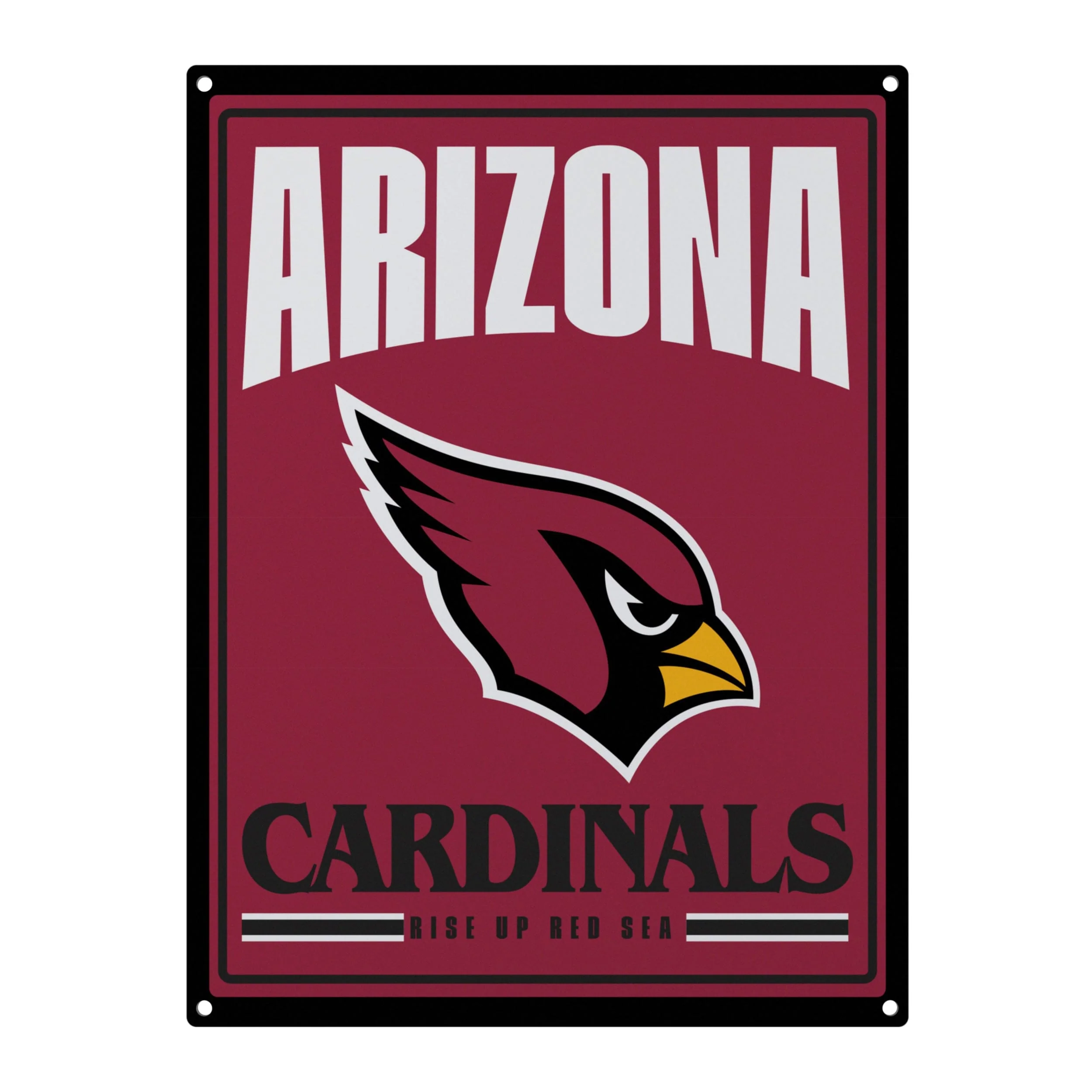 Arizona Cardinals NFL Metal Tacker Wall Sign