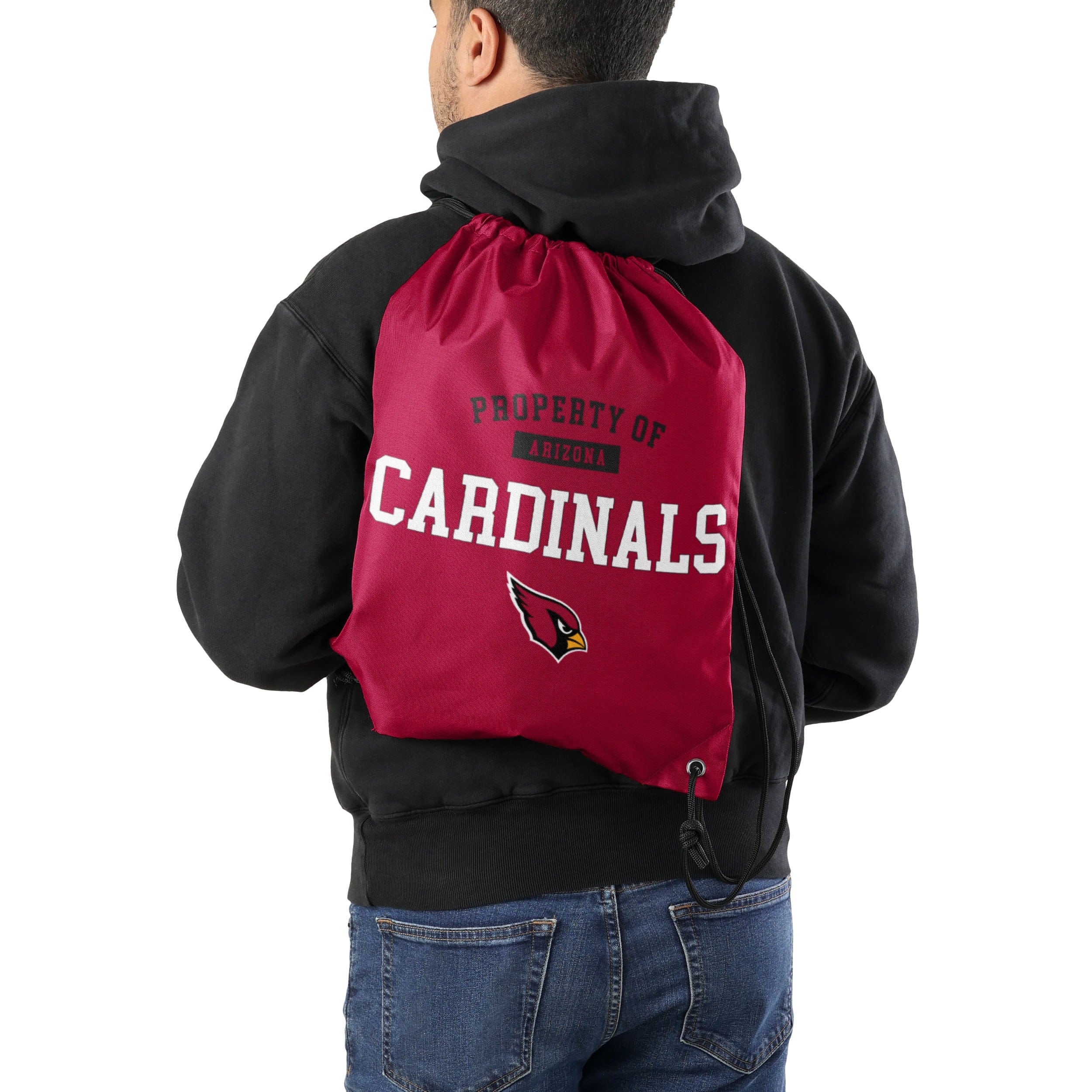 Arizona Cardinals NFL Property Of Drawstring Backpack - Image 2