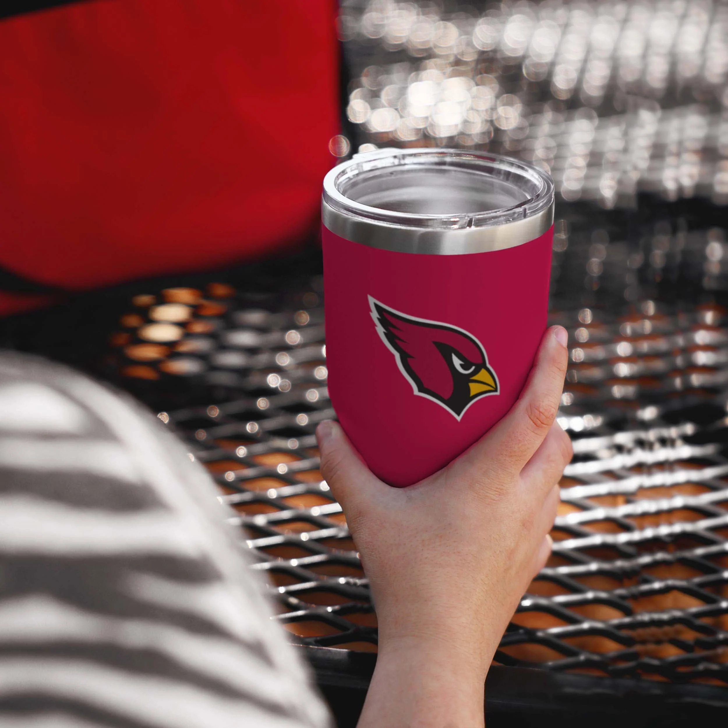 Arizona Cardinals NFL Red Team Logo 30 oz Tumbler - Image 2