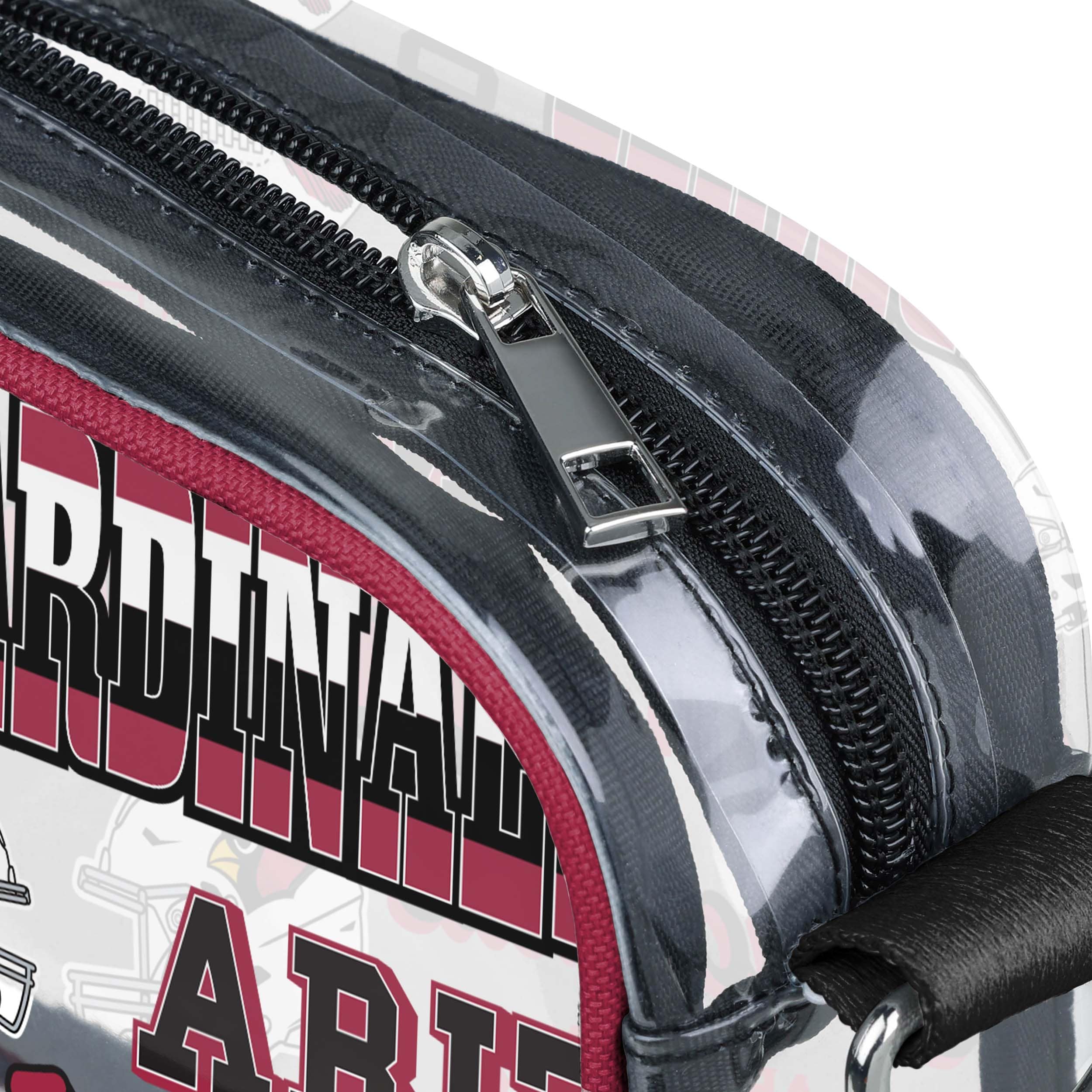 Arizona Cardinals NFL Repeat Retro Print Clear Crossbody Bag - Image 4