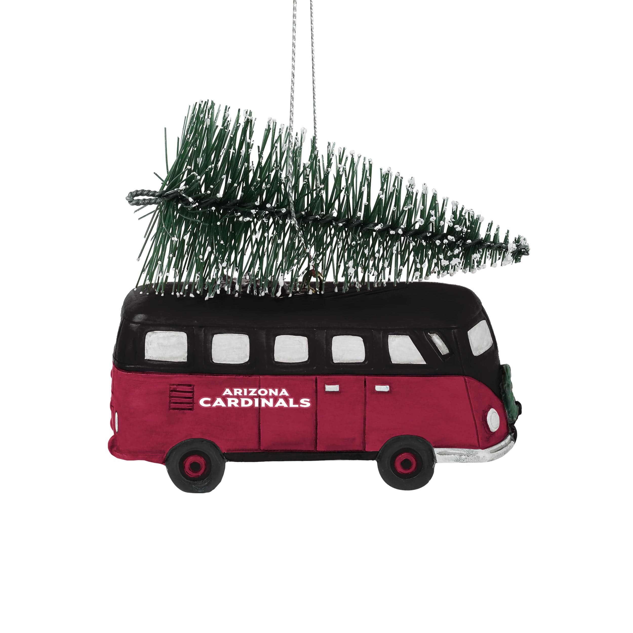 Arizona Cardinals NFL Retro Bus With Tree Ornament - Image 2