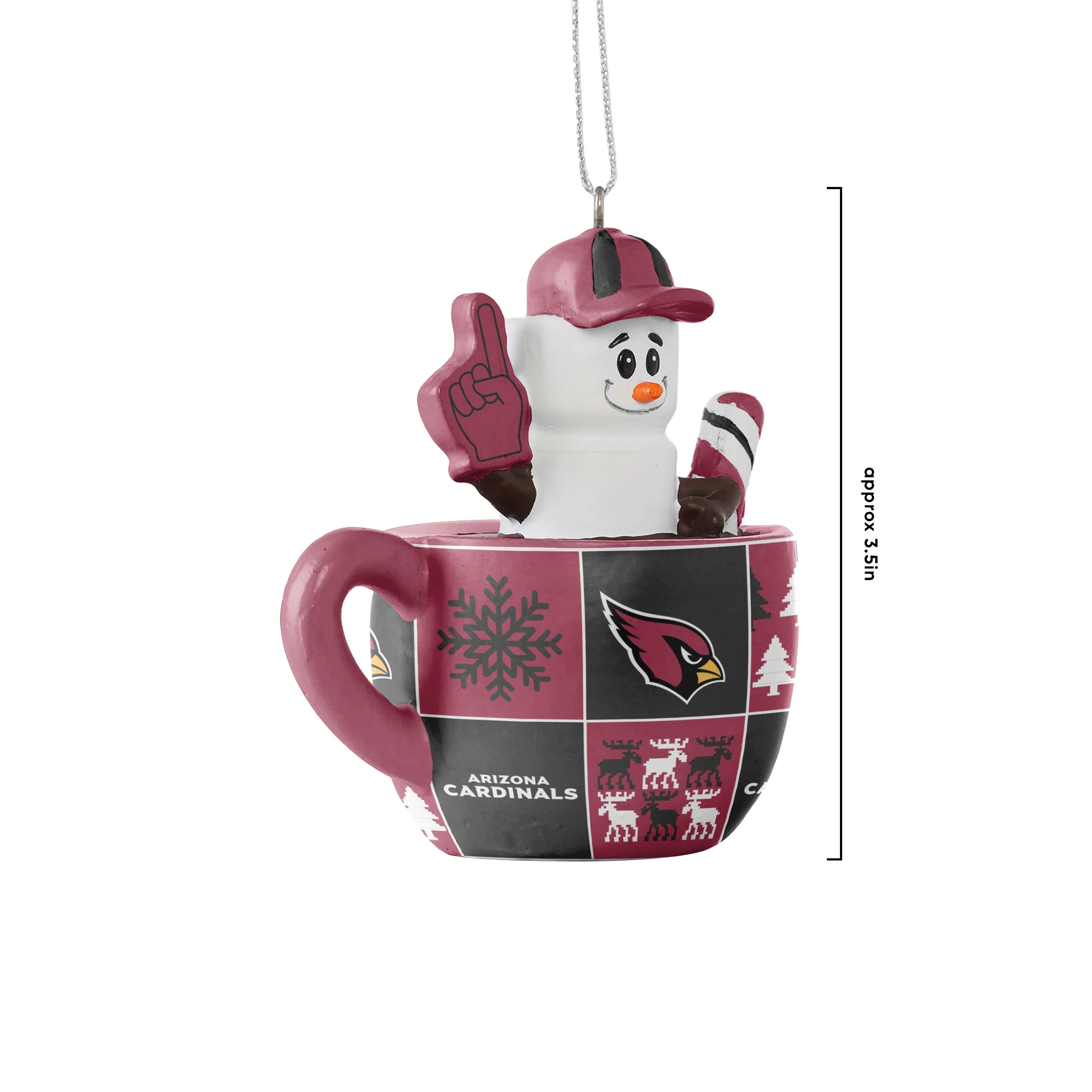 Arizona Cardinals NFL Smores Mug Ornament - Image 3