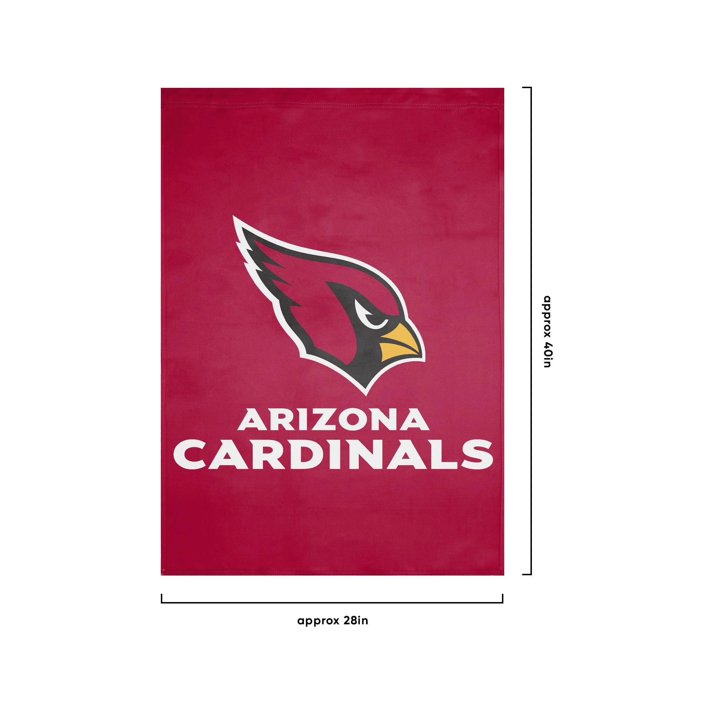 Arizona Cardinals NFL Solid Vertical Flag - Image 3