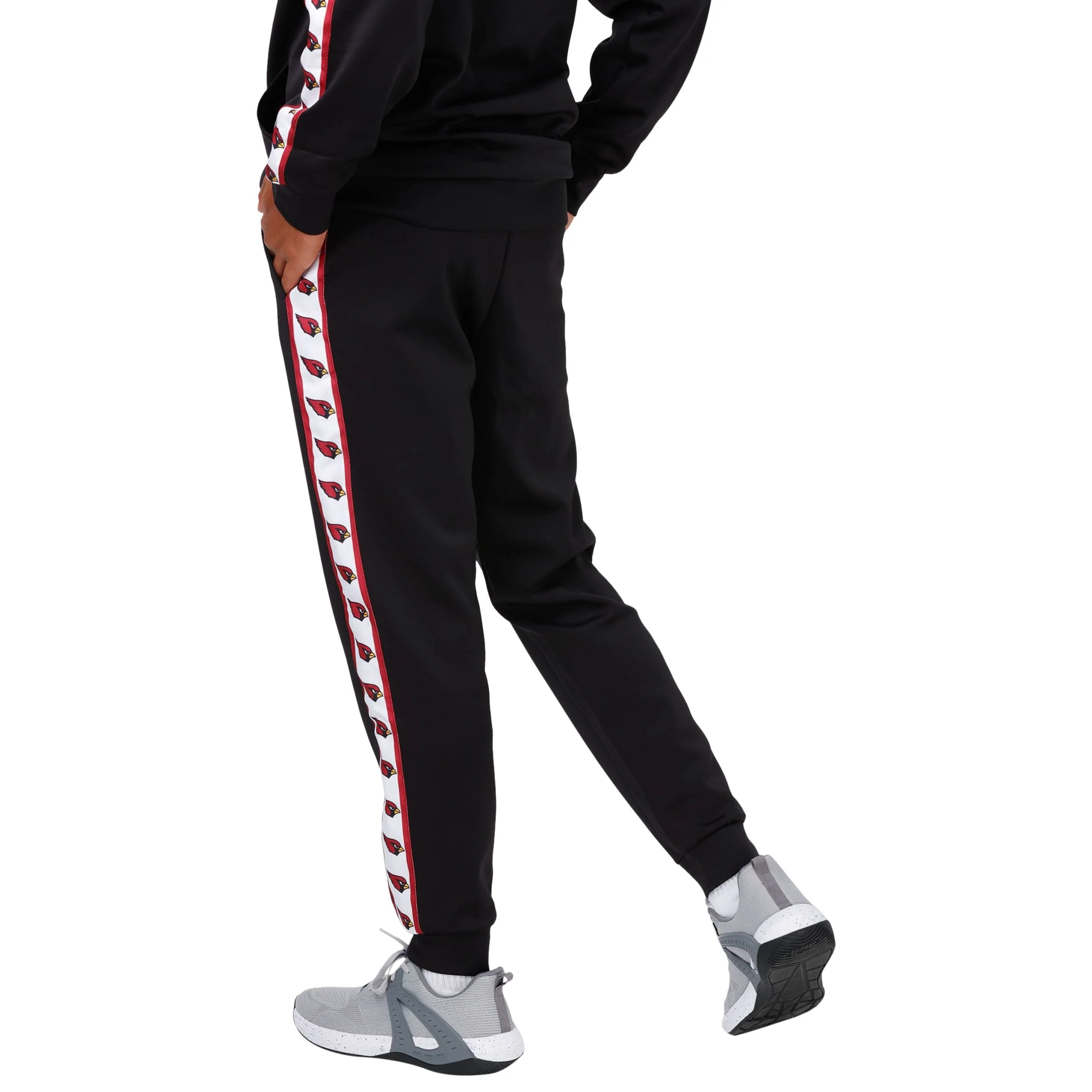 Arizona Cardinals NFL Mens Stripe Logo Track Pants - Image 2