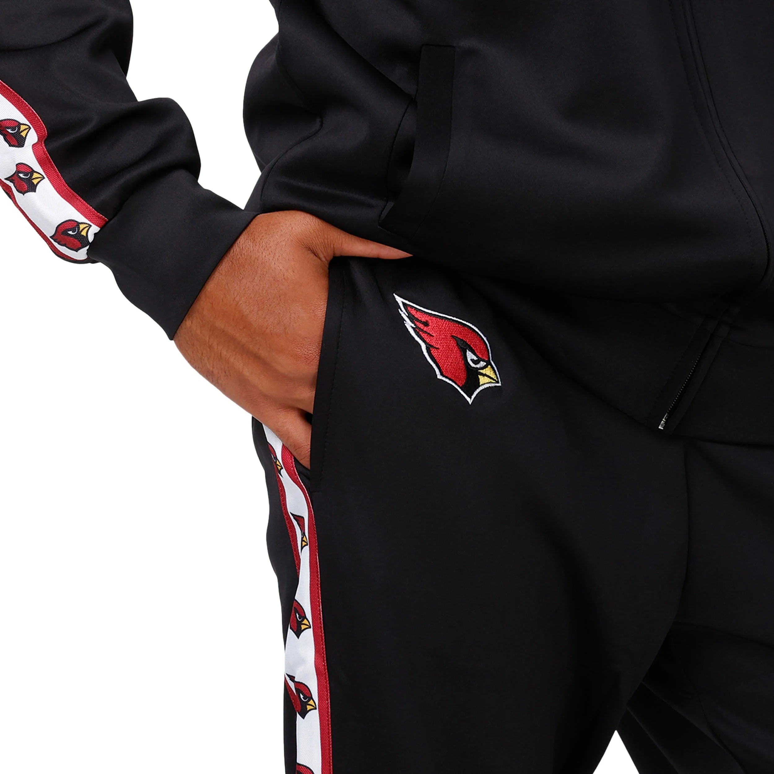 Arizona Cardinals NFL Mens Stripe Logo Track Pants - Image 3