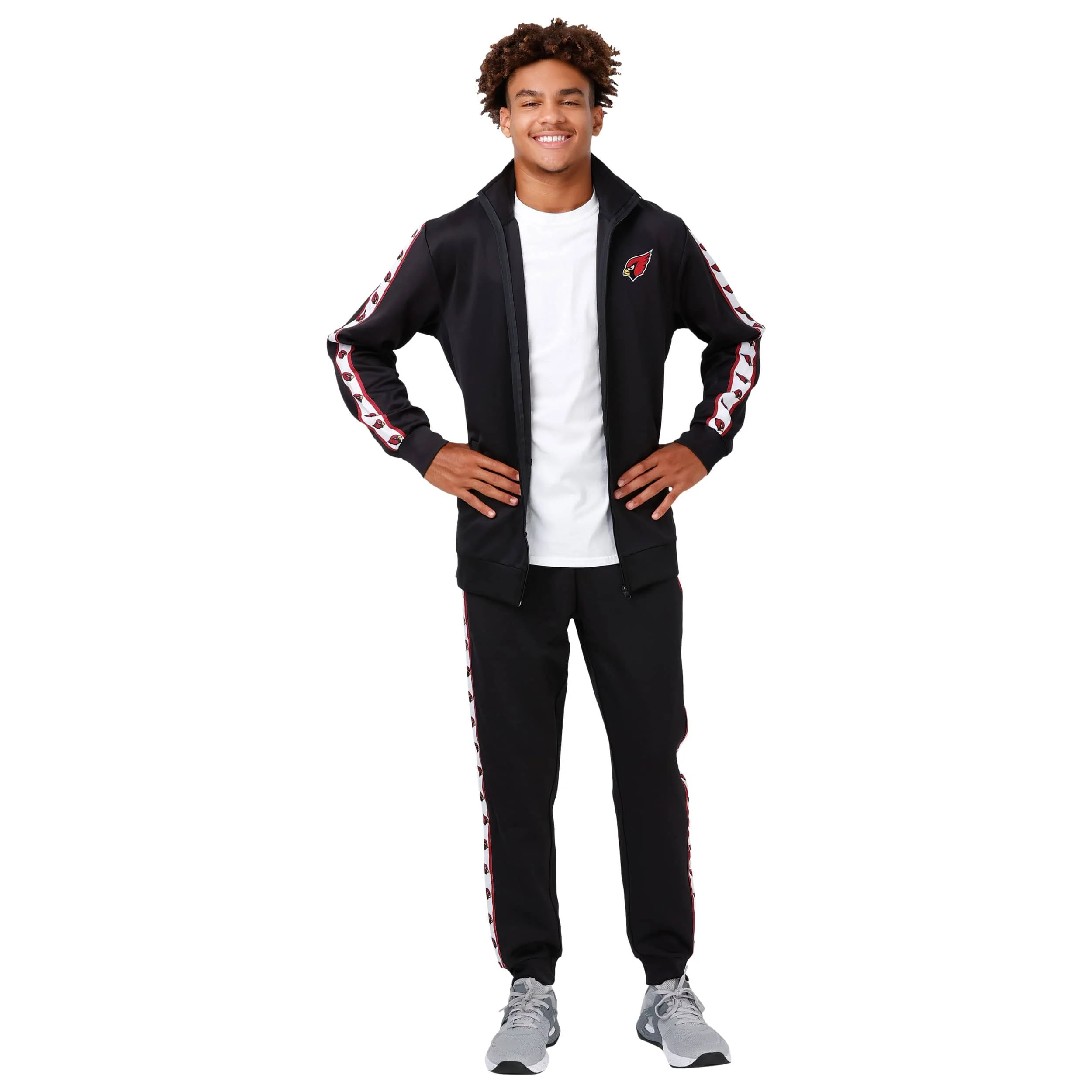 Arizona Cardinals NFL Mens Stripe Logo Track Pants - Image 5