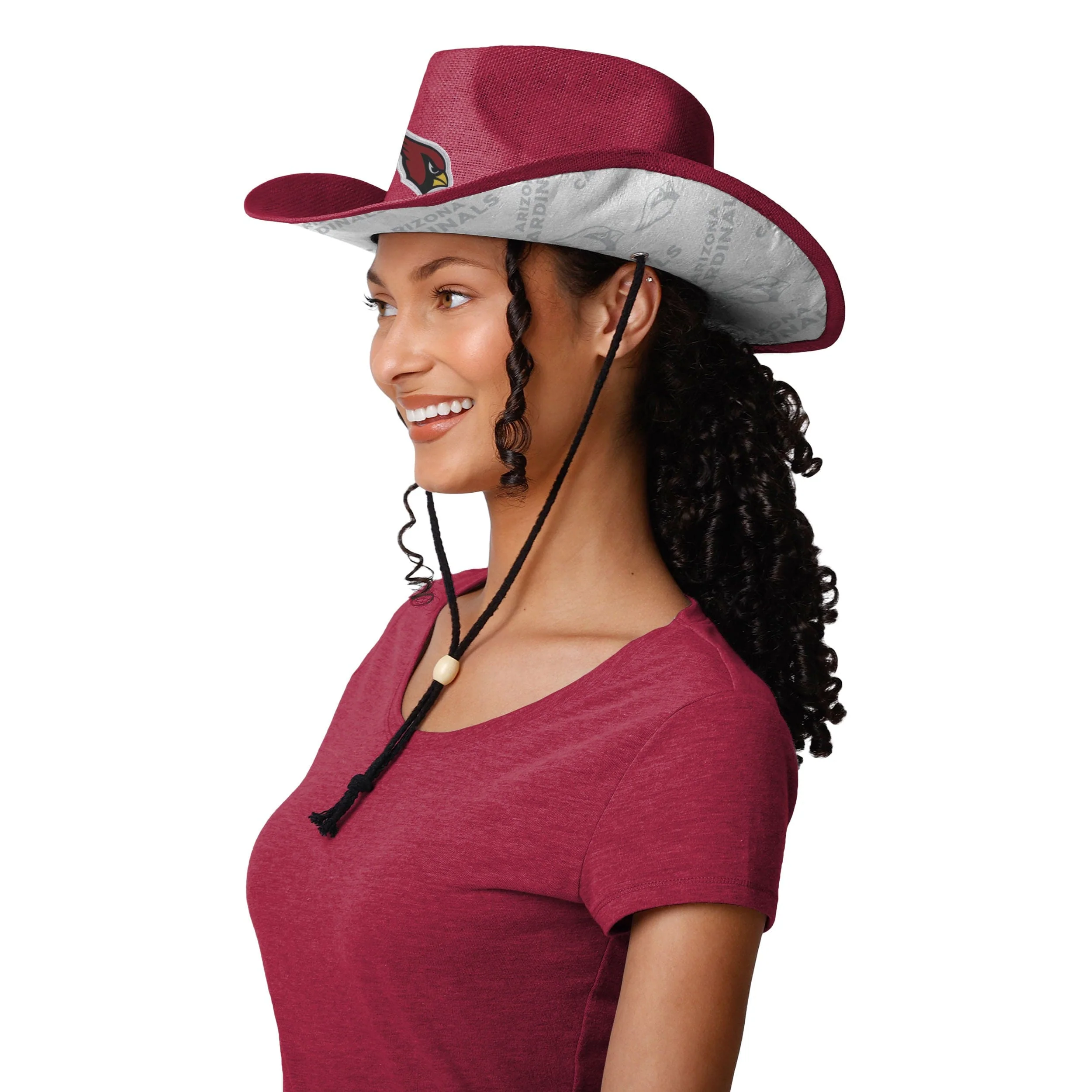 Arizona Cardinals NFL Team Stripe Cowboy Hat - Image 4