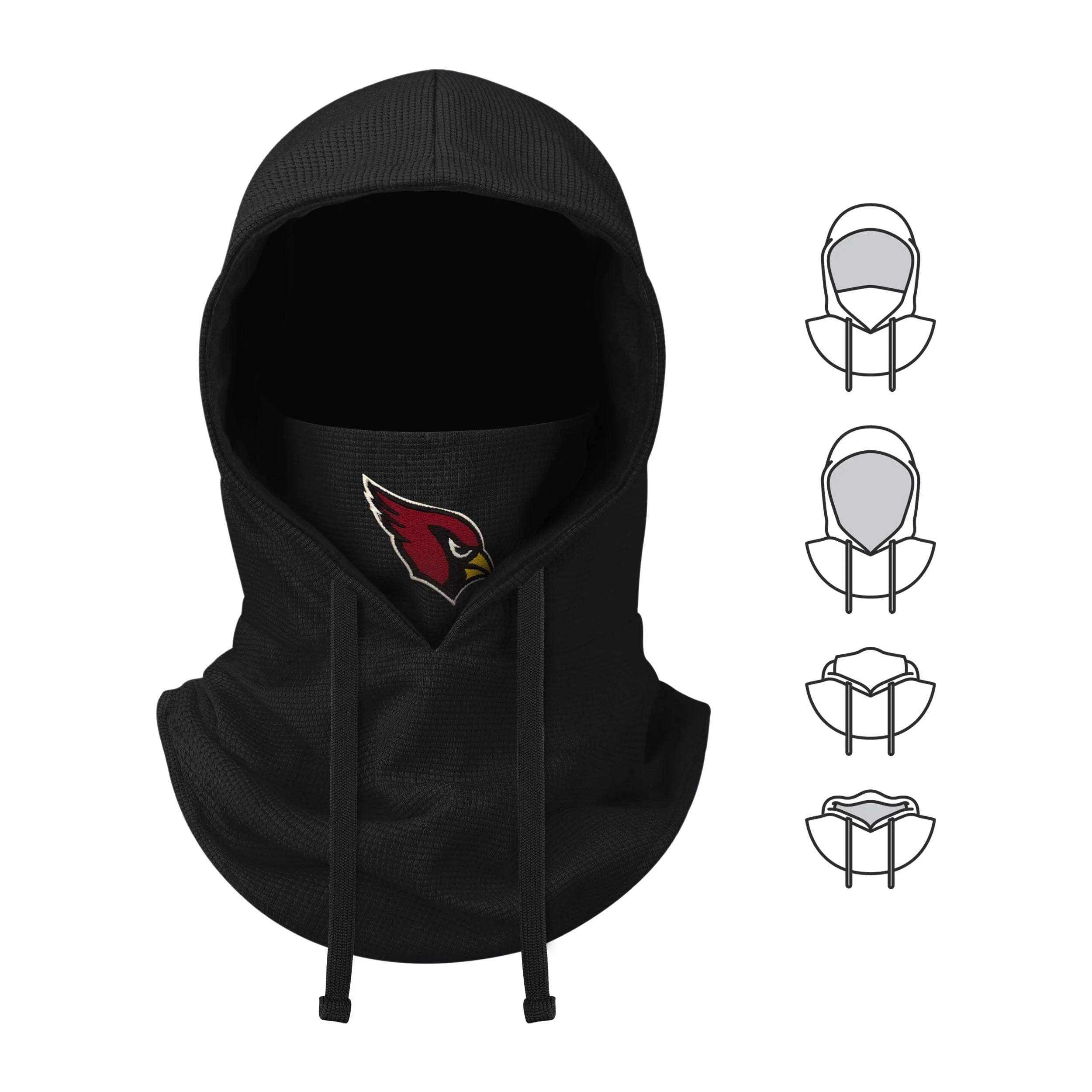 Arizona Cardinals NFL Waffle Drawstring Hooded Gaiter - Image 5