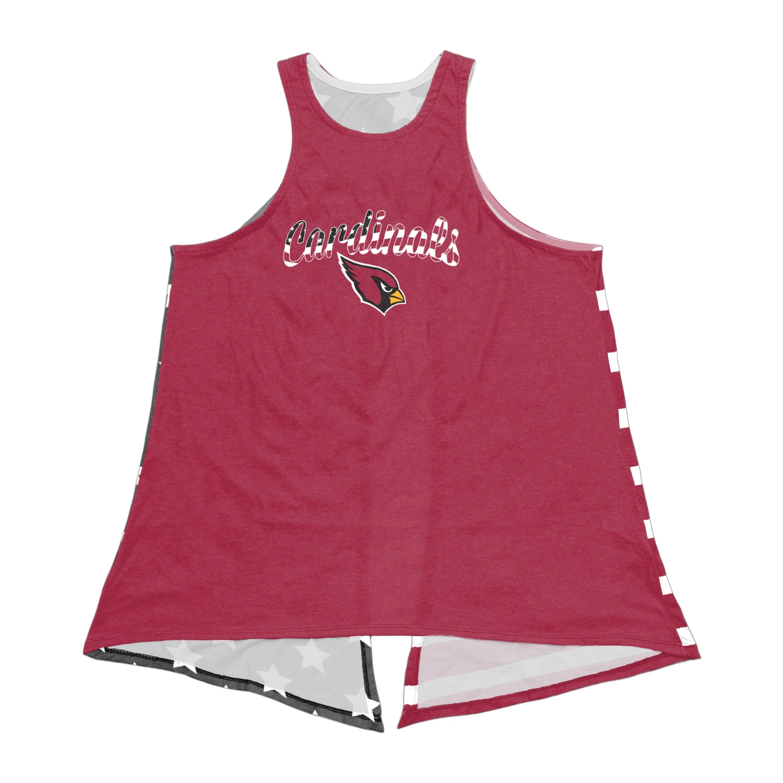 Arizona Cardinals NFL Womens Americana Tie-Breaker Sleeveless Top - Image 3