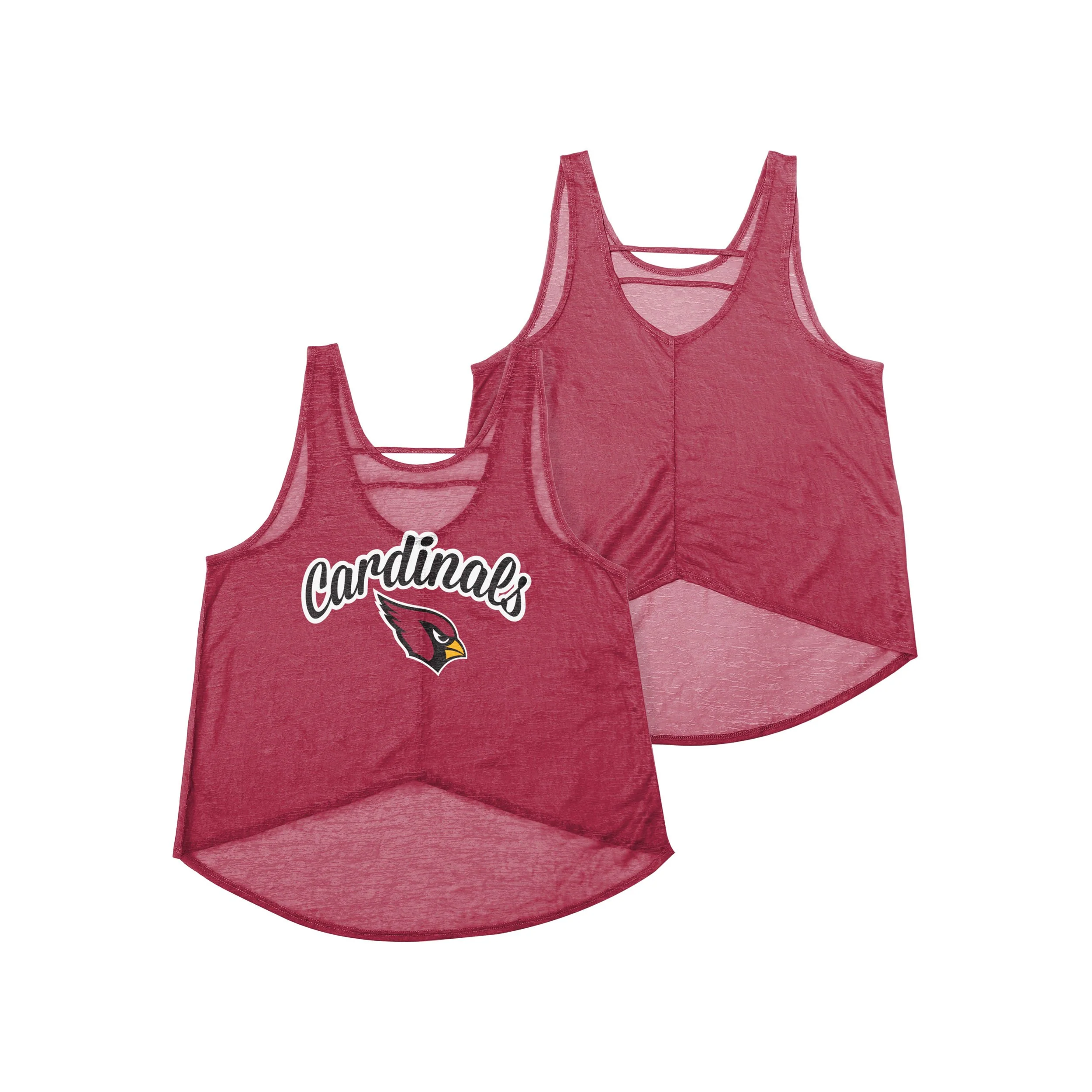 Arizona Cardinals NFL Womens Burn Out Sleeveless Top