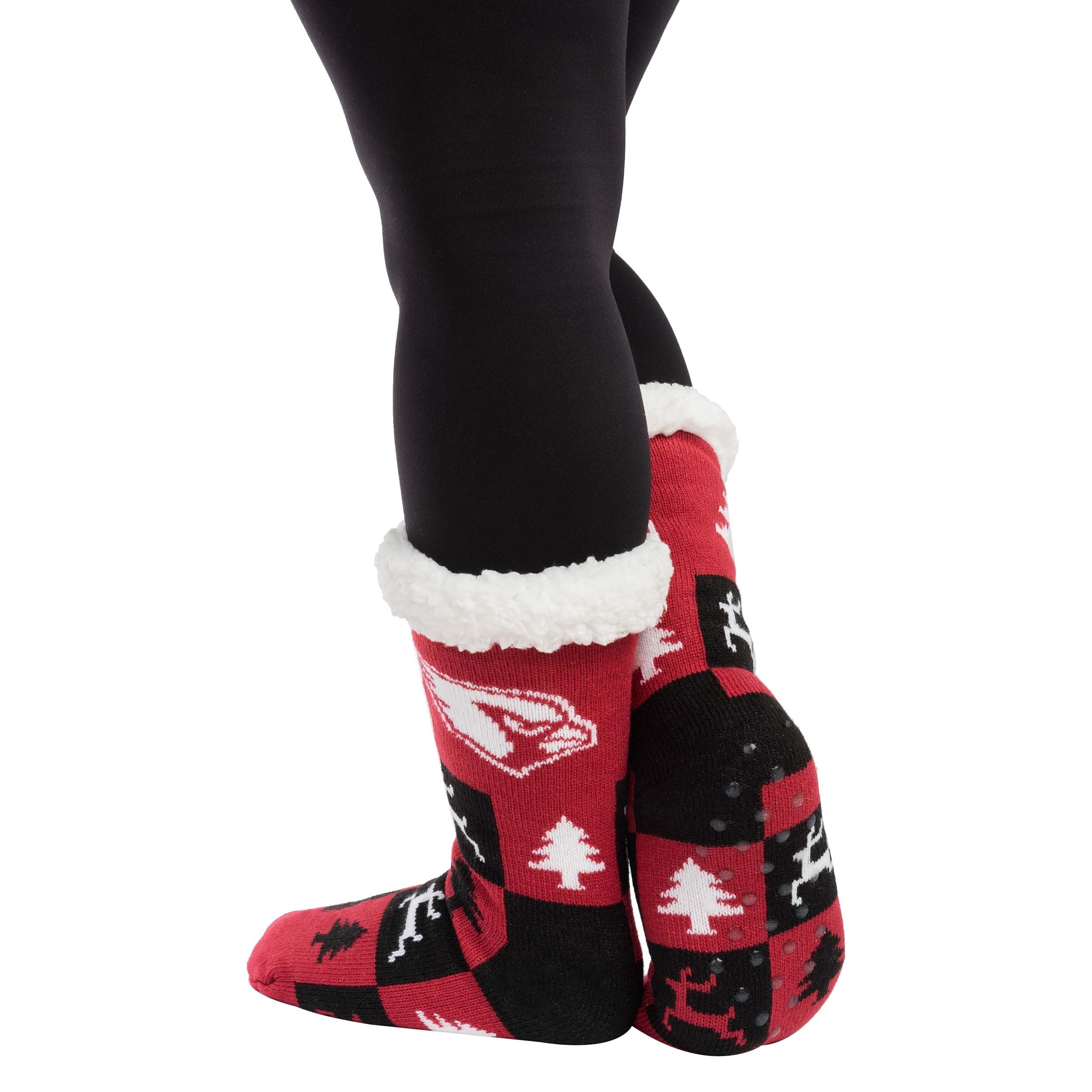 Arizona Cardinals NFL Womens Fan Footy 3 Pack Slipper Socks - Image 2