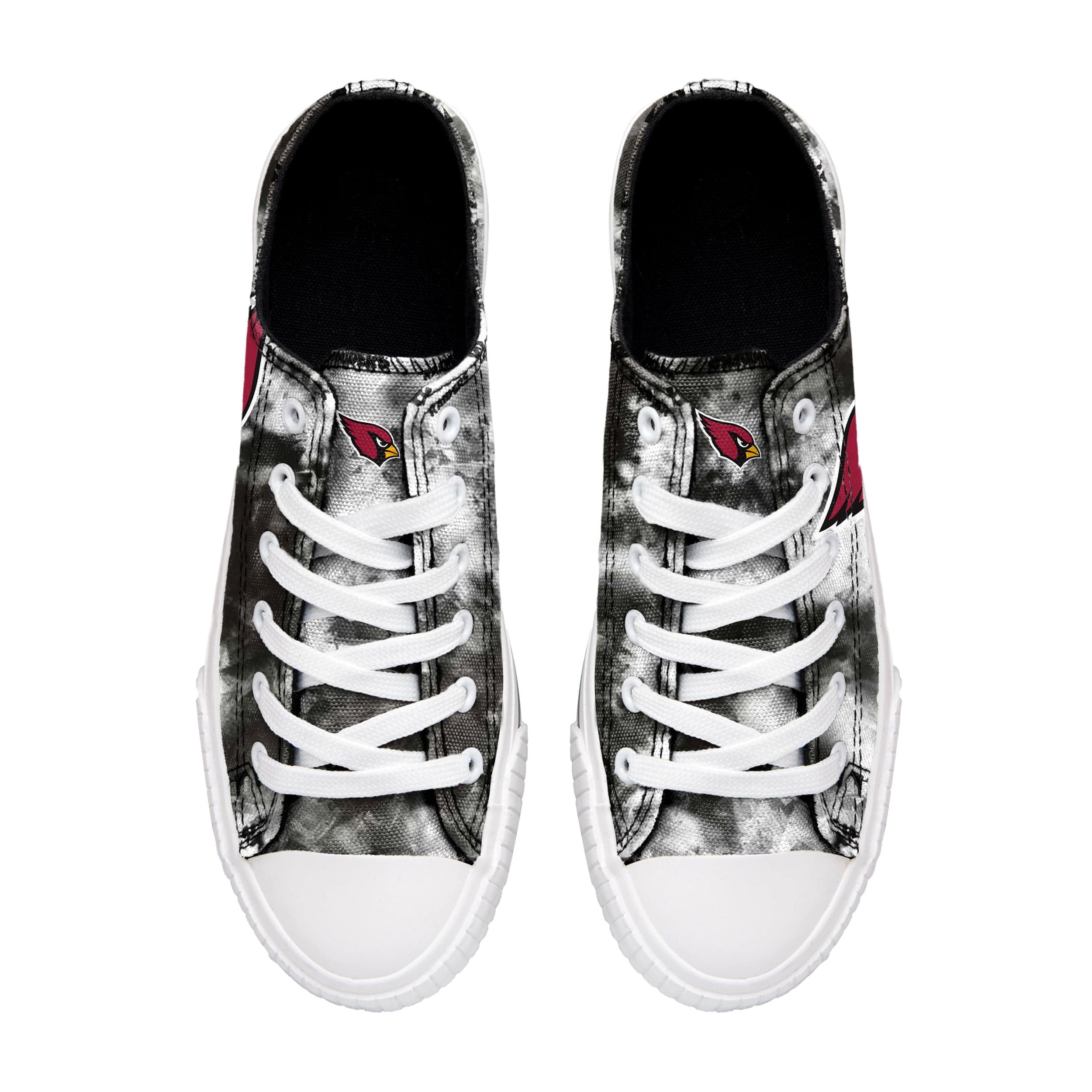 Arizona Cardinals NFL Womens Low Top Tie-Dye Canvas Shoes - Image 3