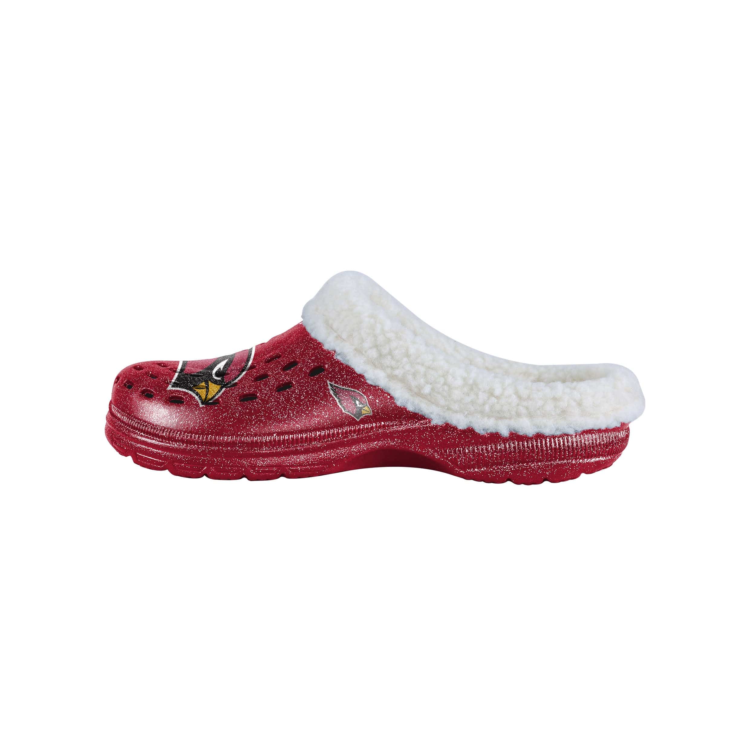 Arizona Cardinals NFL Womens Sherpa Lined Glitter Clog - Image 2