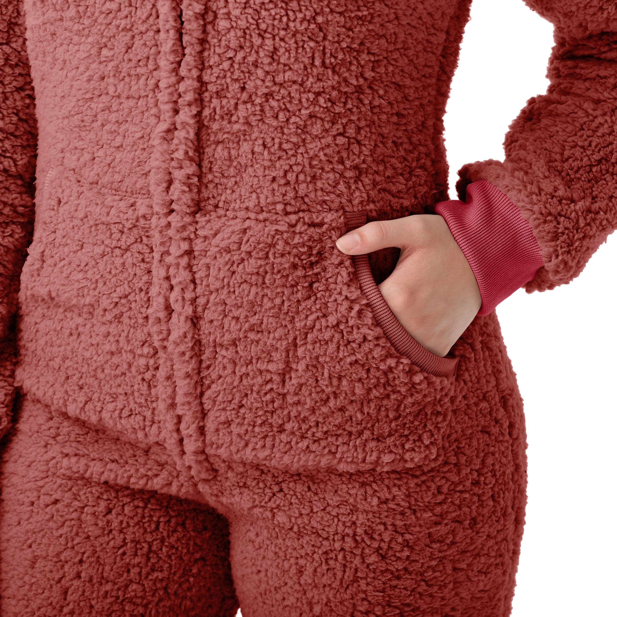 Arizona Cardinals NFL Womens Sherpa One Piece Pajamas - Image 4
