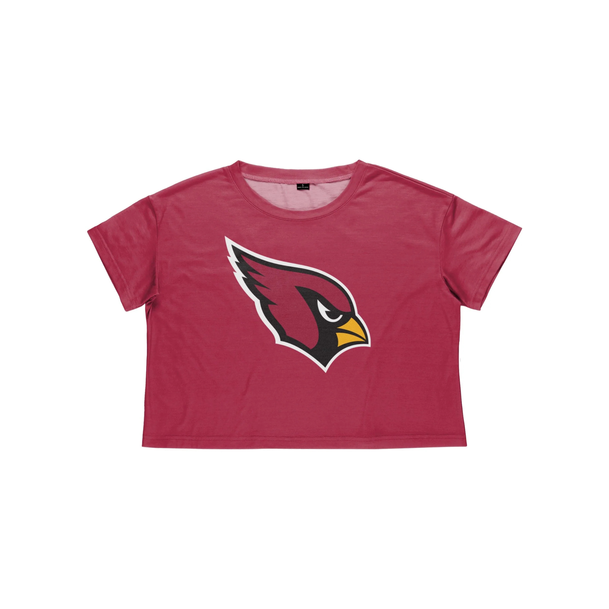 Arizona Cardinals NFL Womens Solid Big Logo Crop Top - Image 3