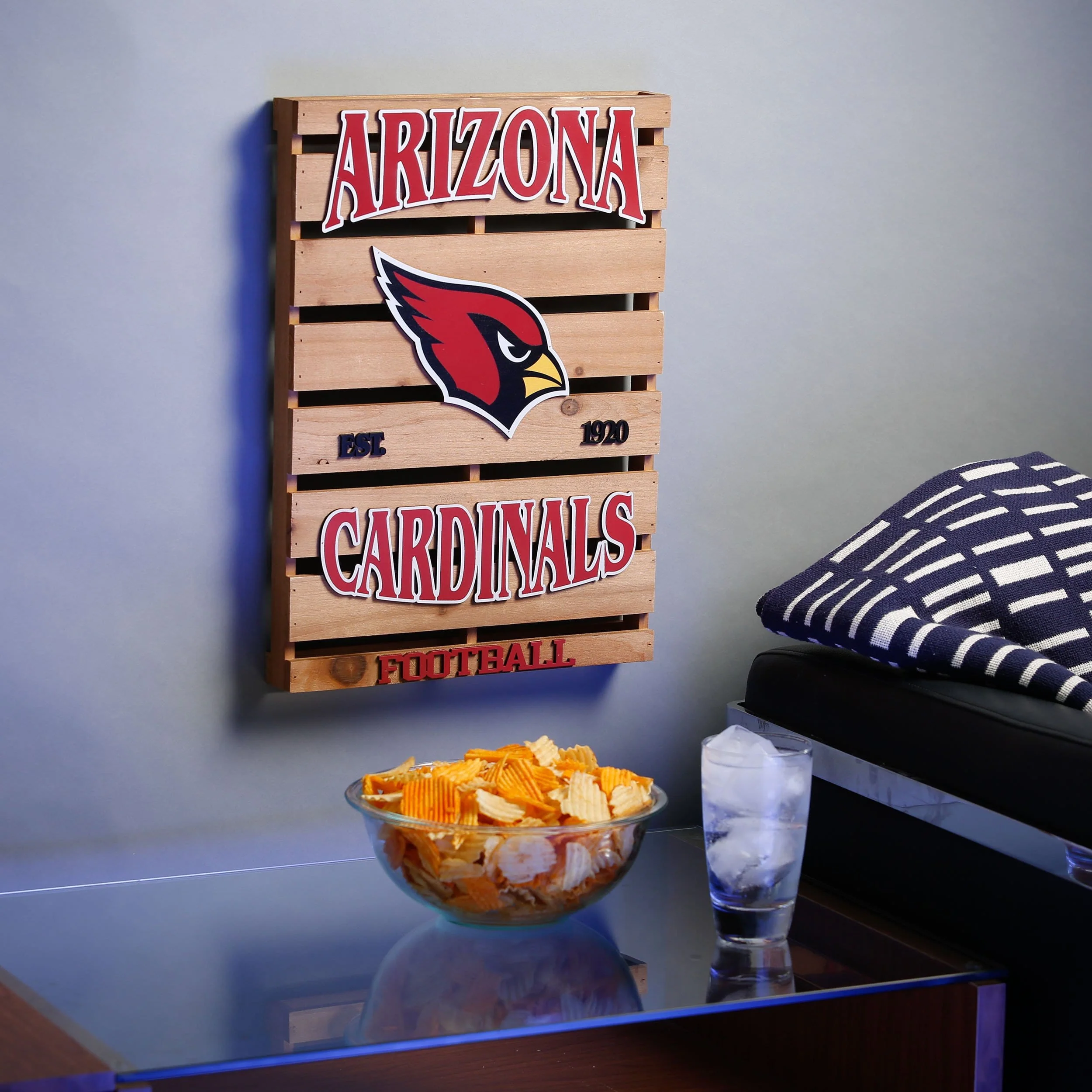 Arizona Cardinals NFL Wood Pallet Sign - Image 2