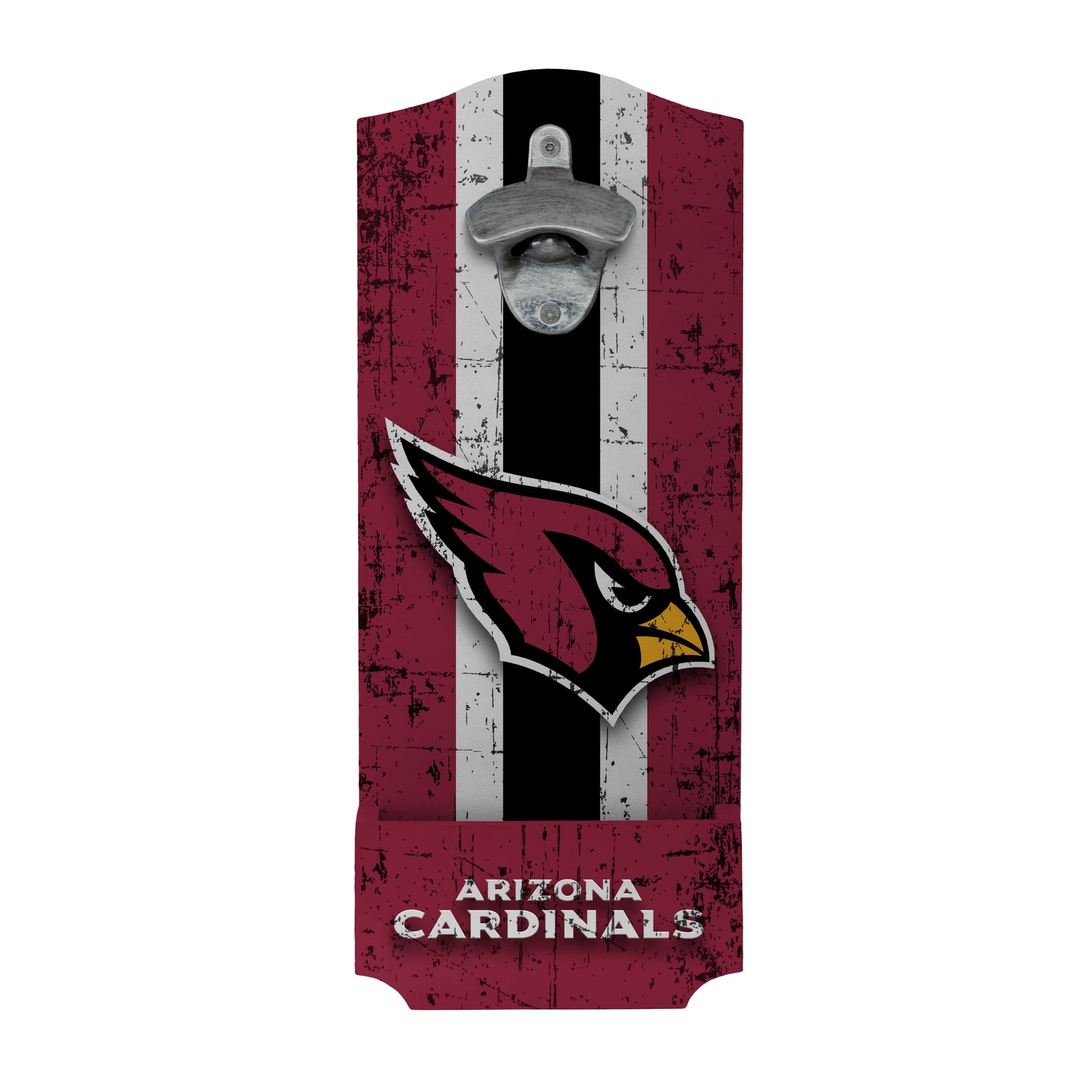 Arizona Cardinals NFL Wooden Bottle Cap Opener Sign - Image 2