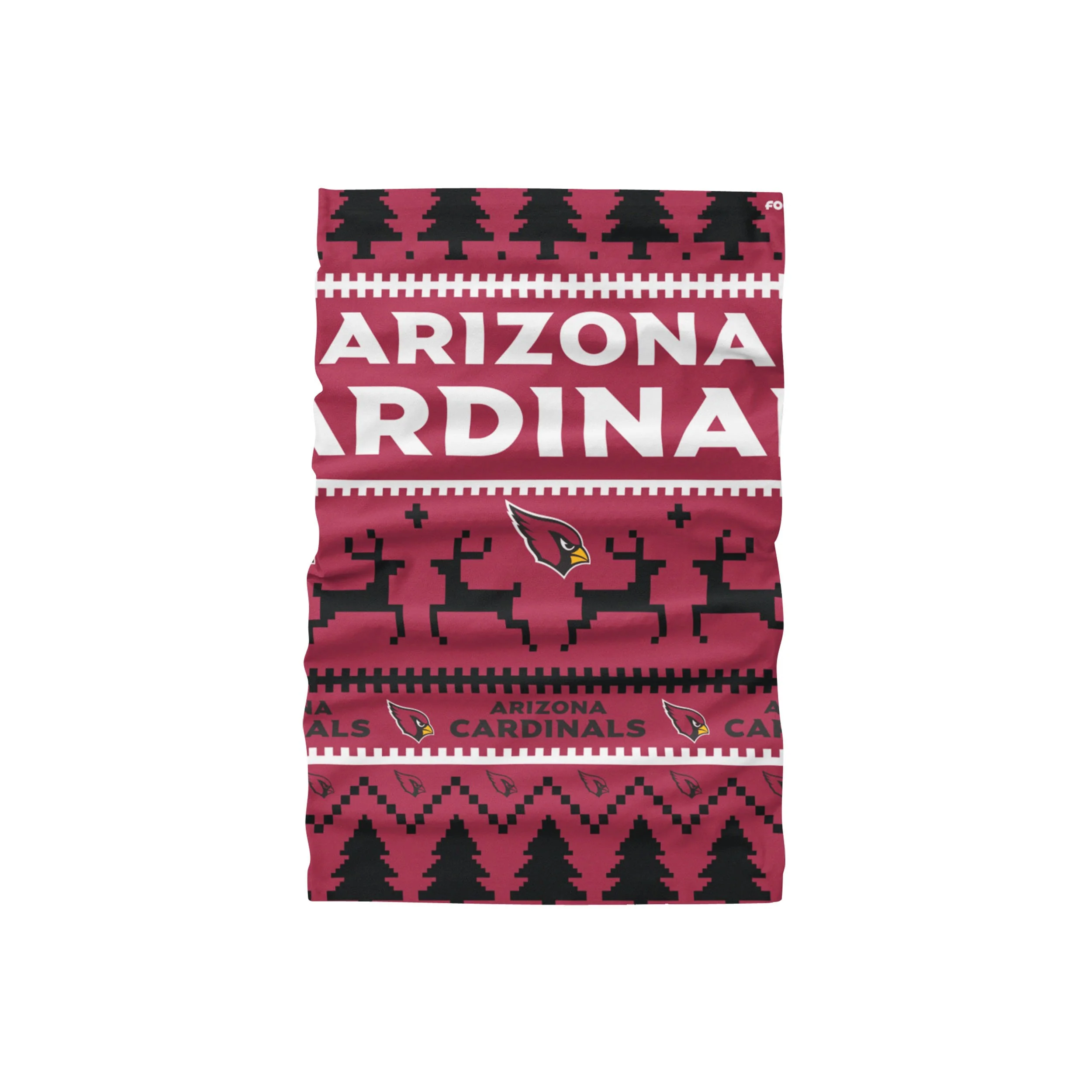 Arizona Cardinals NFL Wordmark Holiday Gaiter Scarf - Image 2