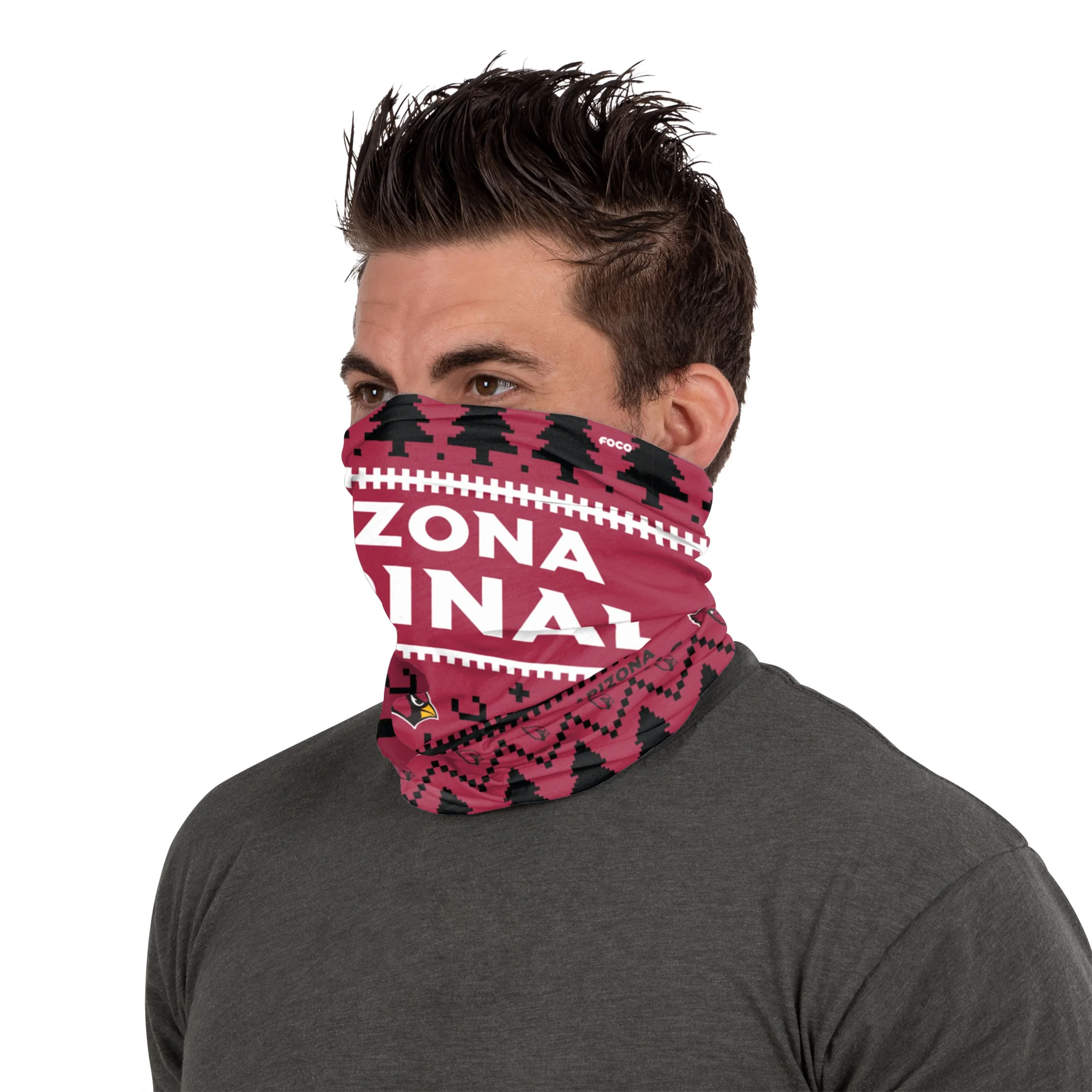 Arizona Cardinals NFL Wordmark Holiday Gaiter Scarf - Image 3