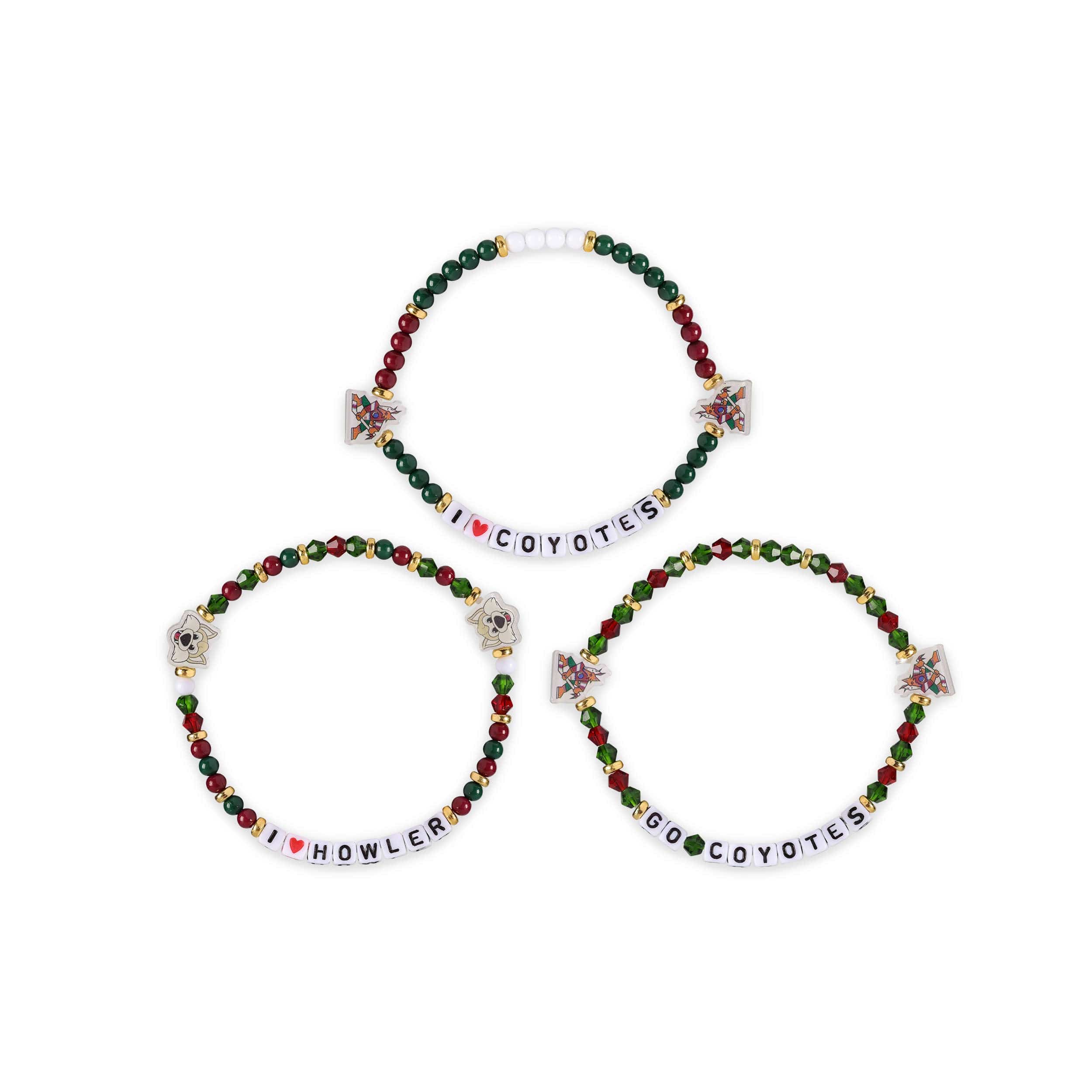 Arizona Coyotes NHL 3 Pack Friendship Bracelet - Image 3