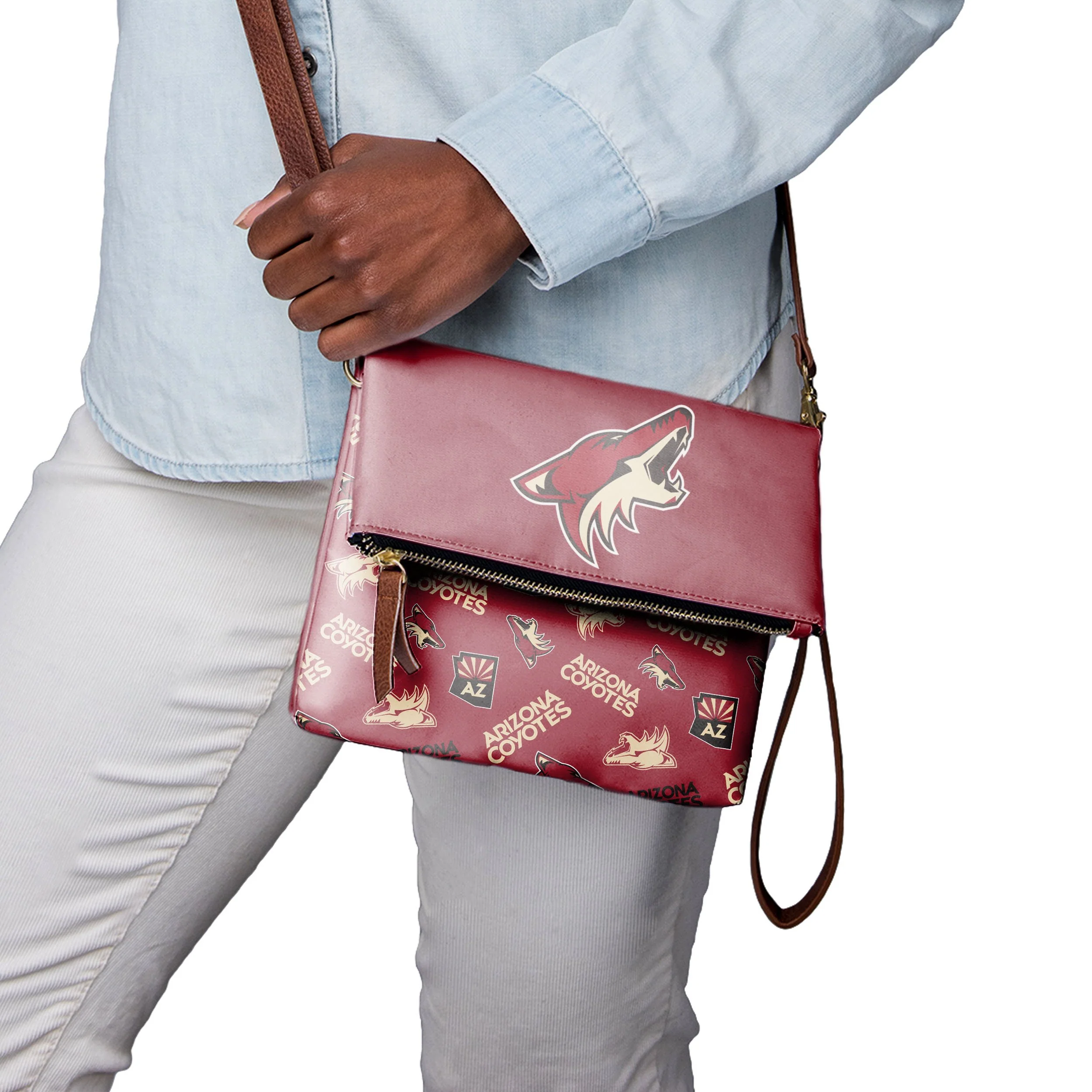 Arizona Coyotes NHL Printed Collection Foldover Tote Bag