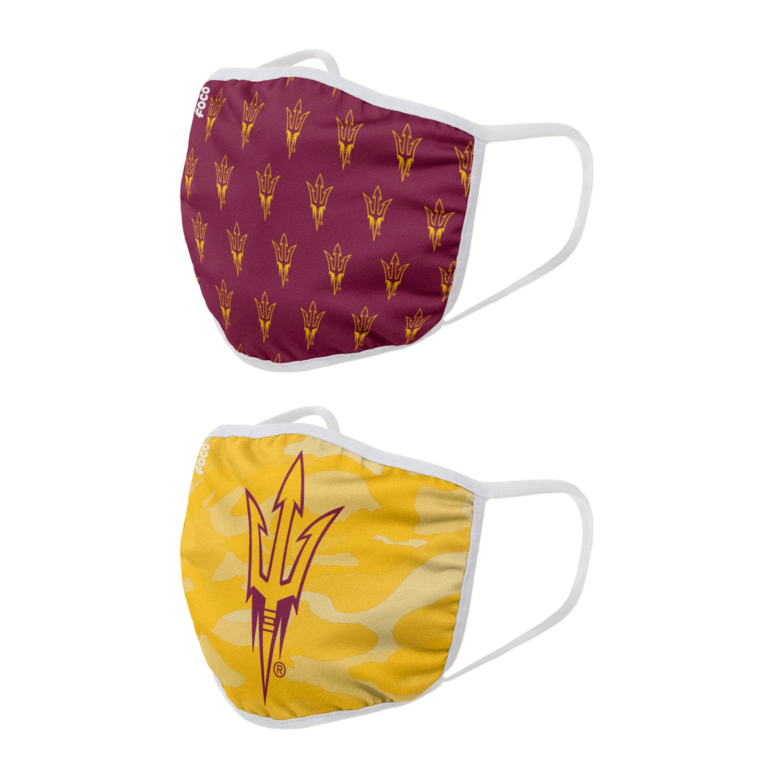 Arizona State Sun Devils NCAA Clutch 2 Pack Face Cover - Image 2
