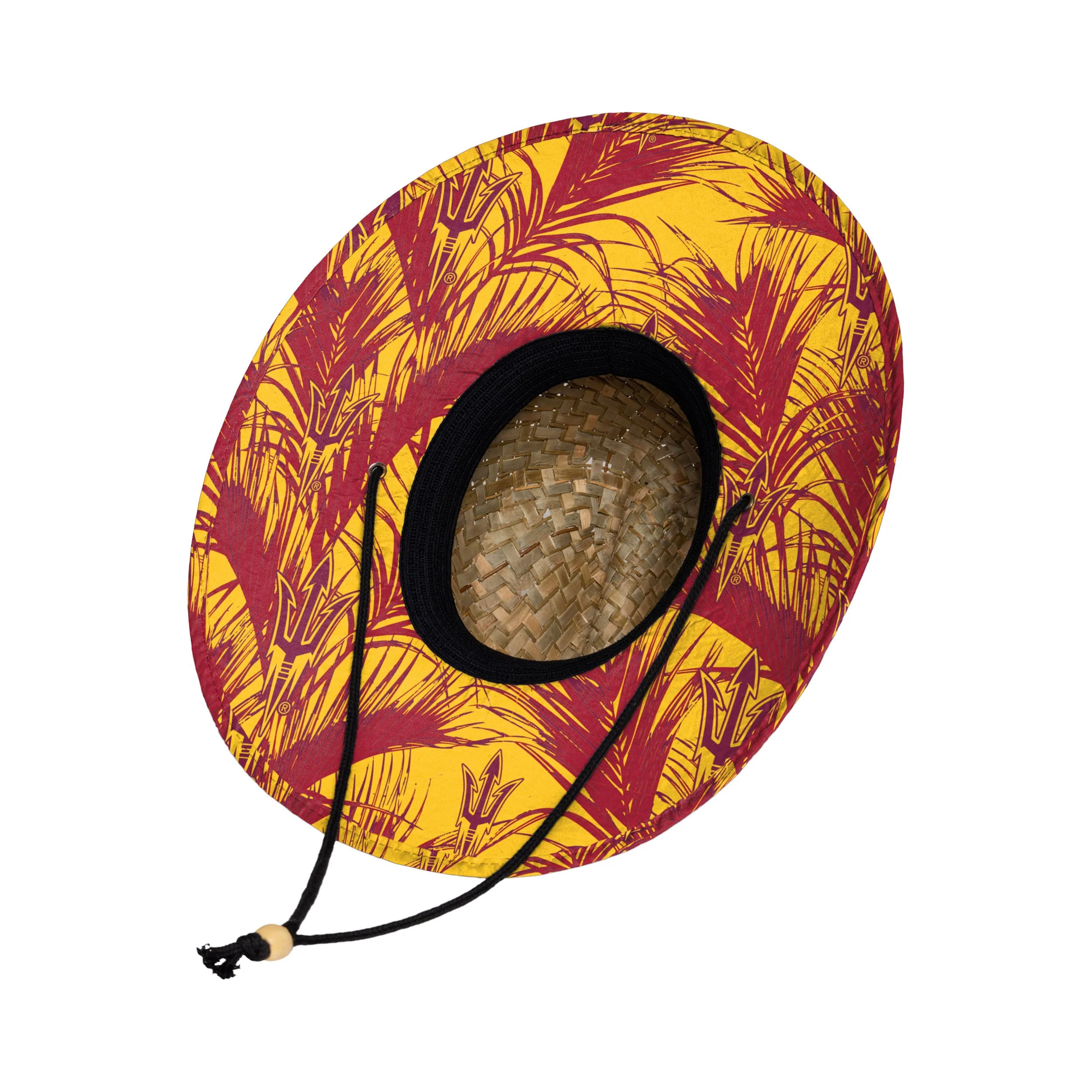 Arizona State Sun Devils NCAA Floral Straw Hat - Image 2